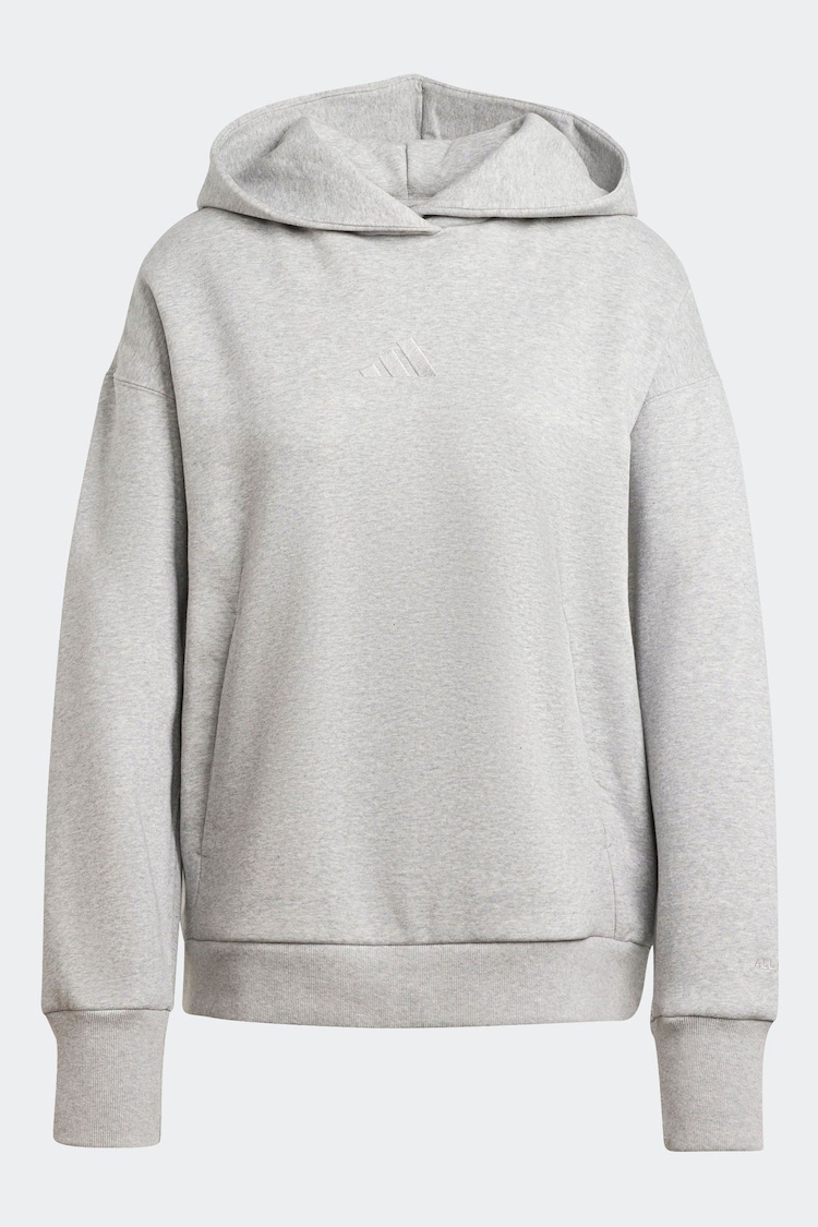 adidas Light Grey ALL SZN Boyfriend Hoodie - Image 1 of 1