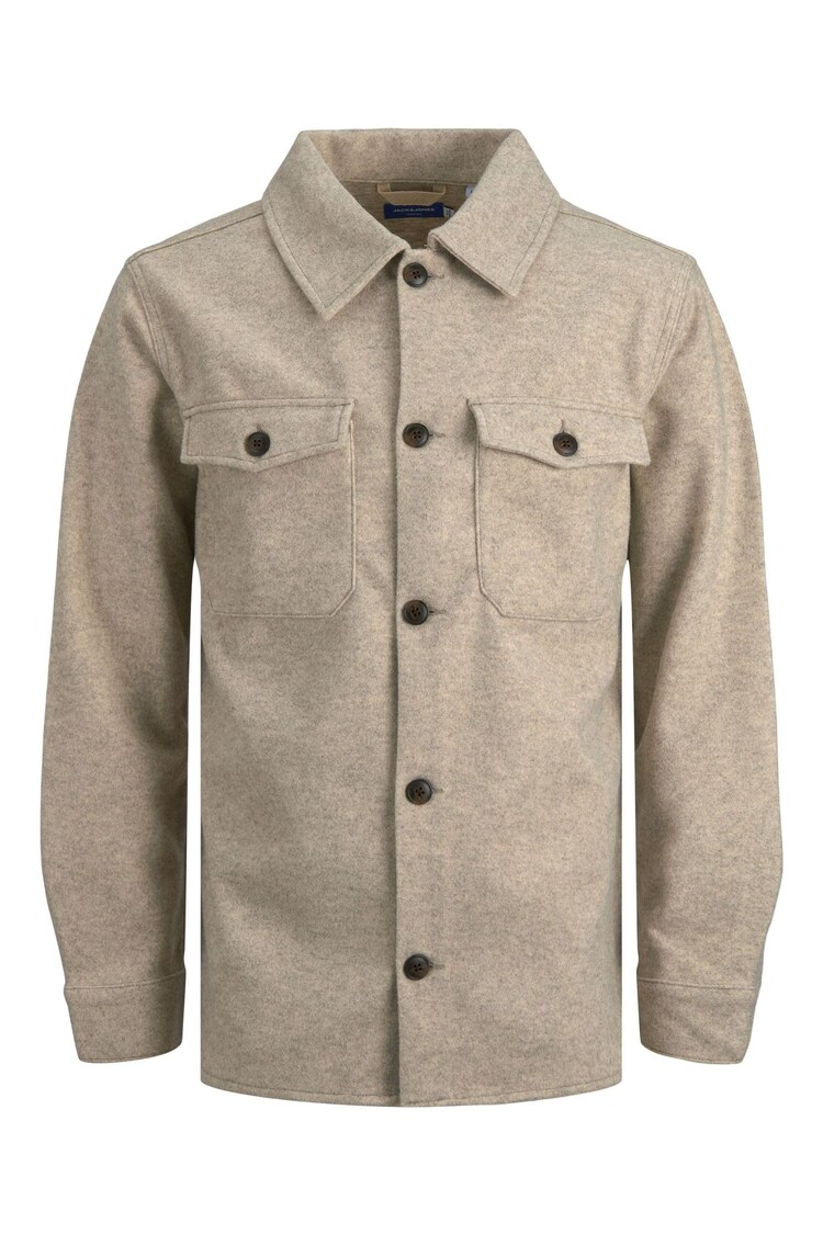 JACK & JONES Brown Double Pocket Overshirt - Image 1 of 1