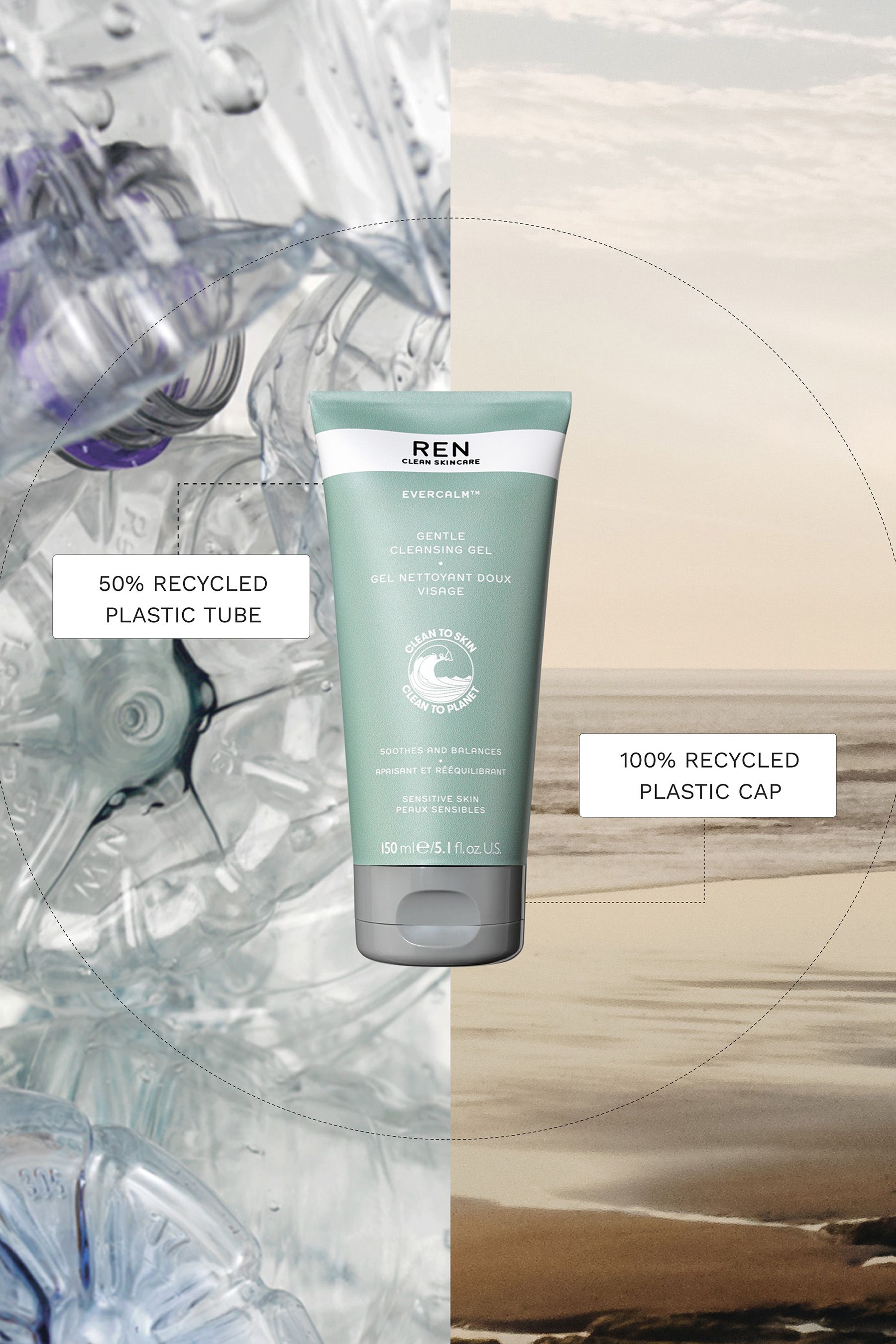 Buy REN Evercalm™ Gentle Cleansing Gel 150ml from the Next UK online shop