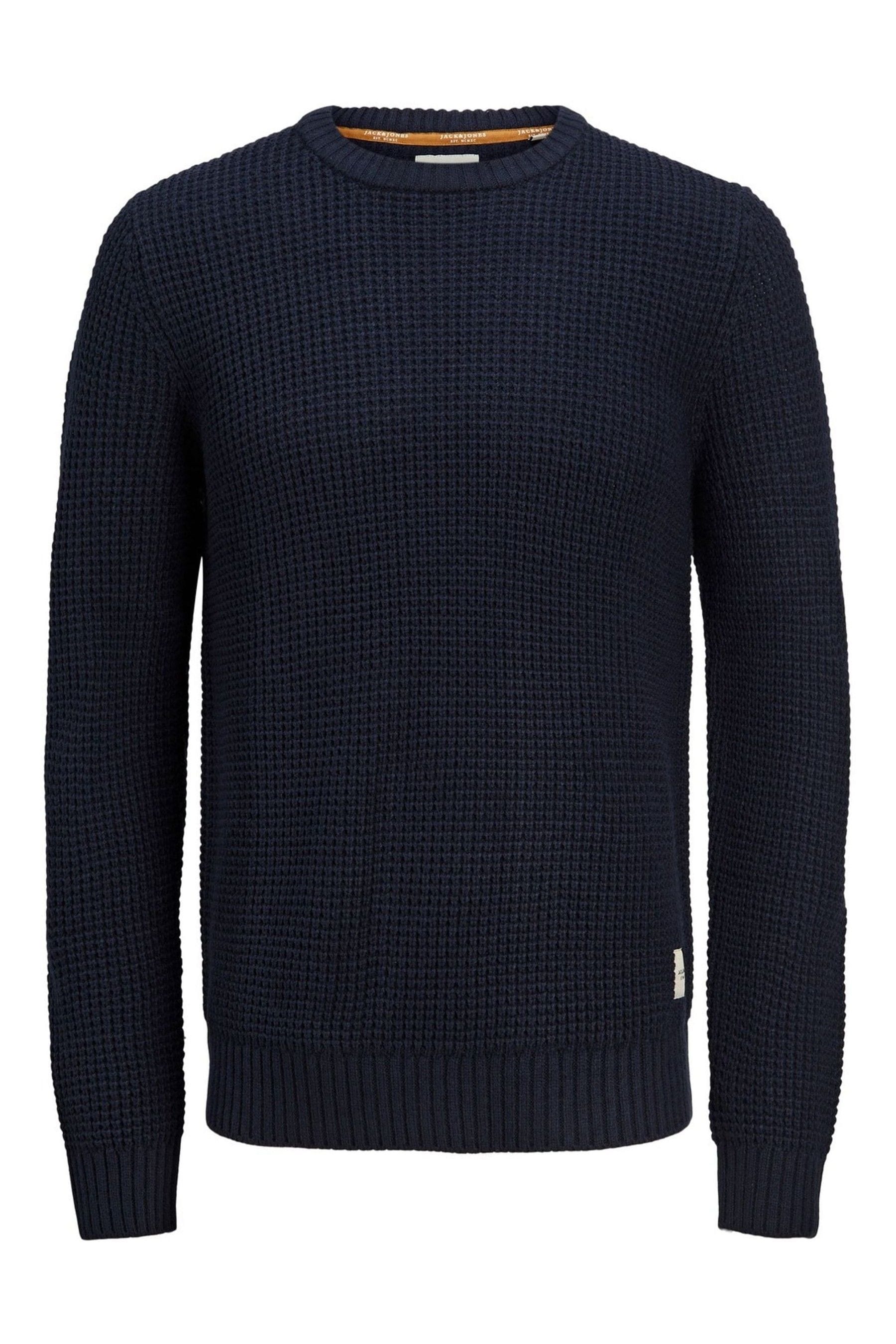 Buy JACK & JONES Navy Fisherman Knit Jumper from the Next UK online shop