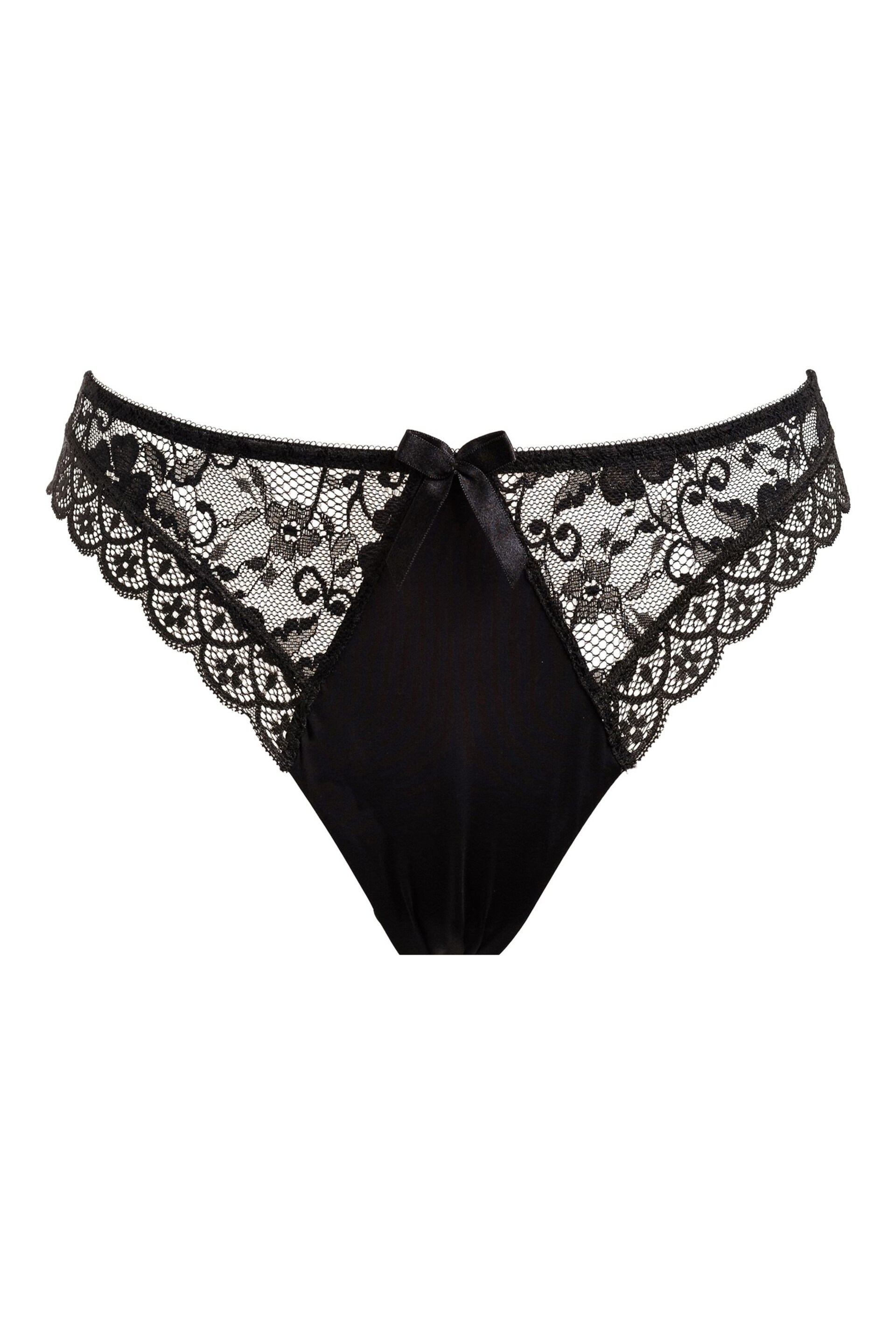 Pour Moi Black Brazilian Rebel Brazilian Knicker - Image 1 of 1