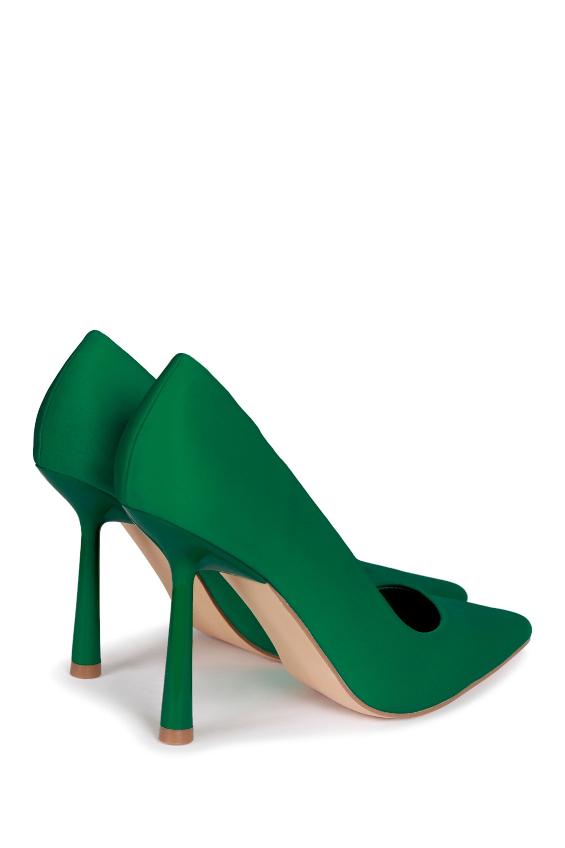 Buy Linzi Green Adena Classic Pointed Court Shoe with Stiletto Heel