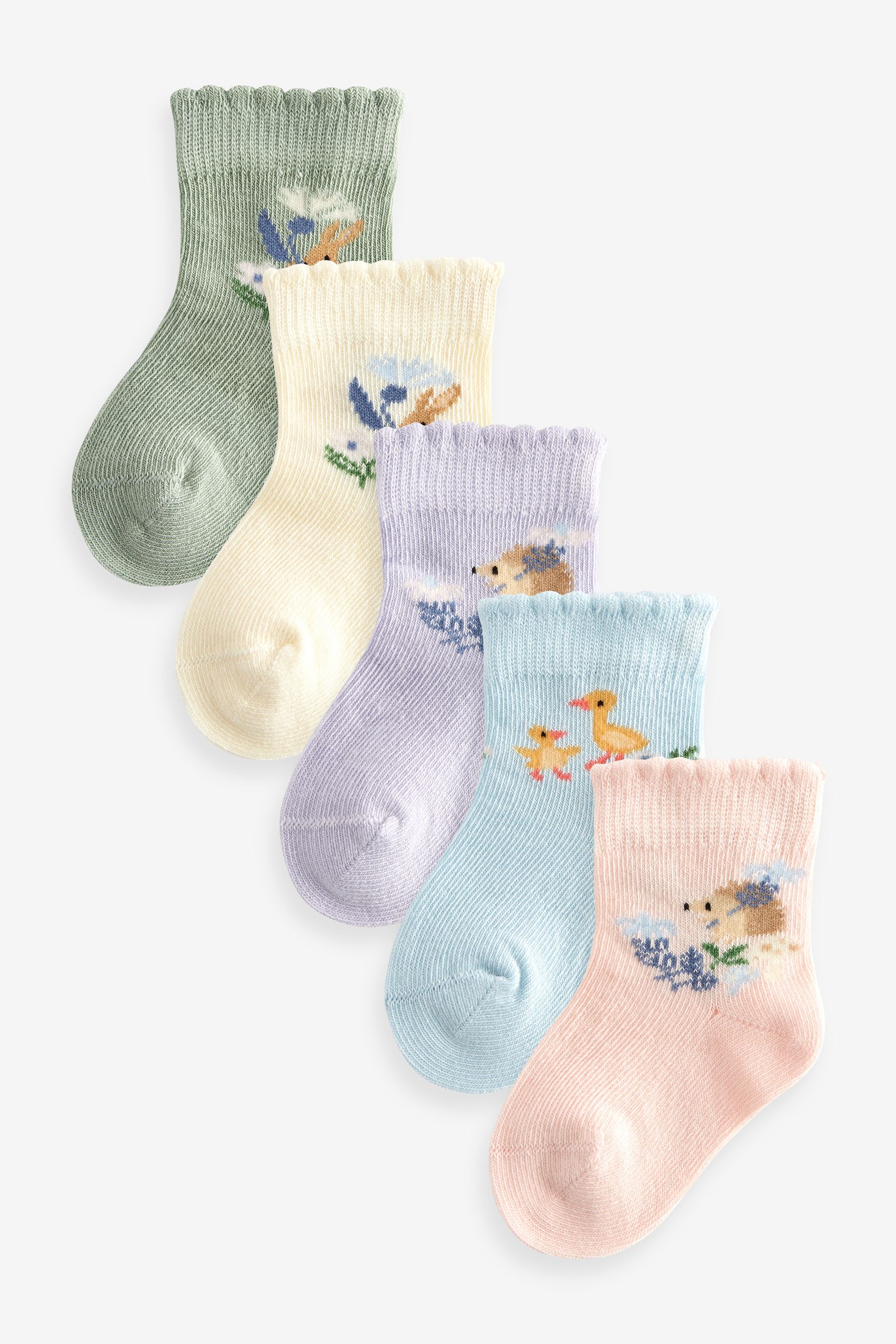 Buy Pink Baby Socks 5 Pack (0mths2yrs) from the Next UK online shop
