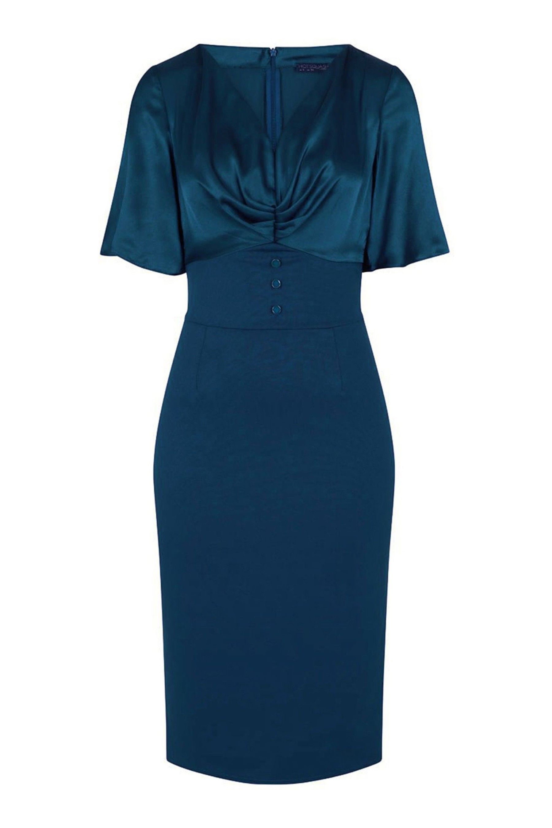 Buy HotSquash Blue Emma Dress With Buttons from the Next UK online shop