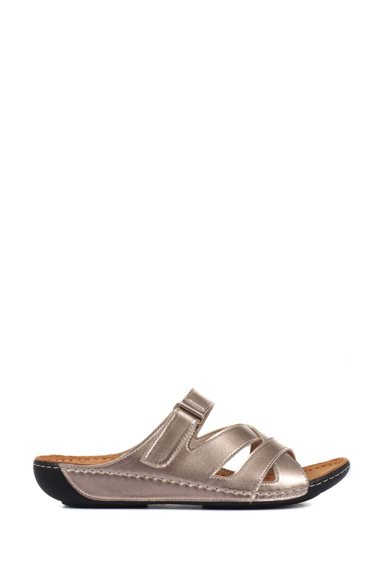 Pavers Natural Ladies Touch Fasten Mules - Image 1 of 1