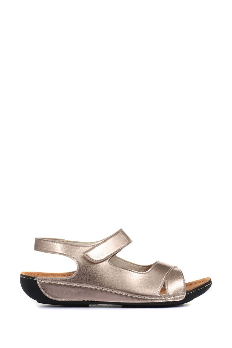 Pavers Natural Ladies Touch Fasten Sandals - Image 1 of 1