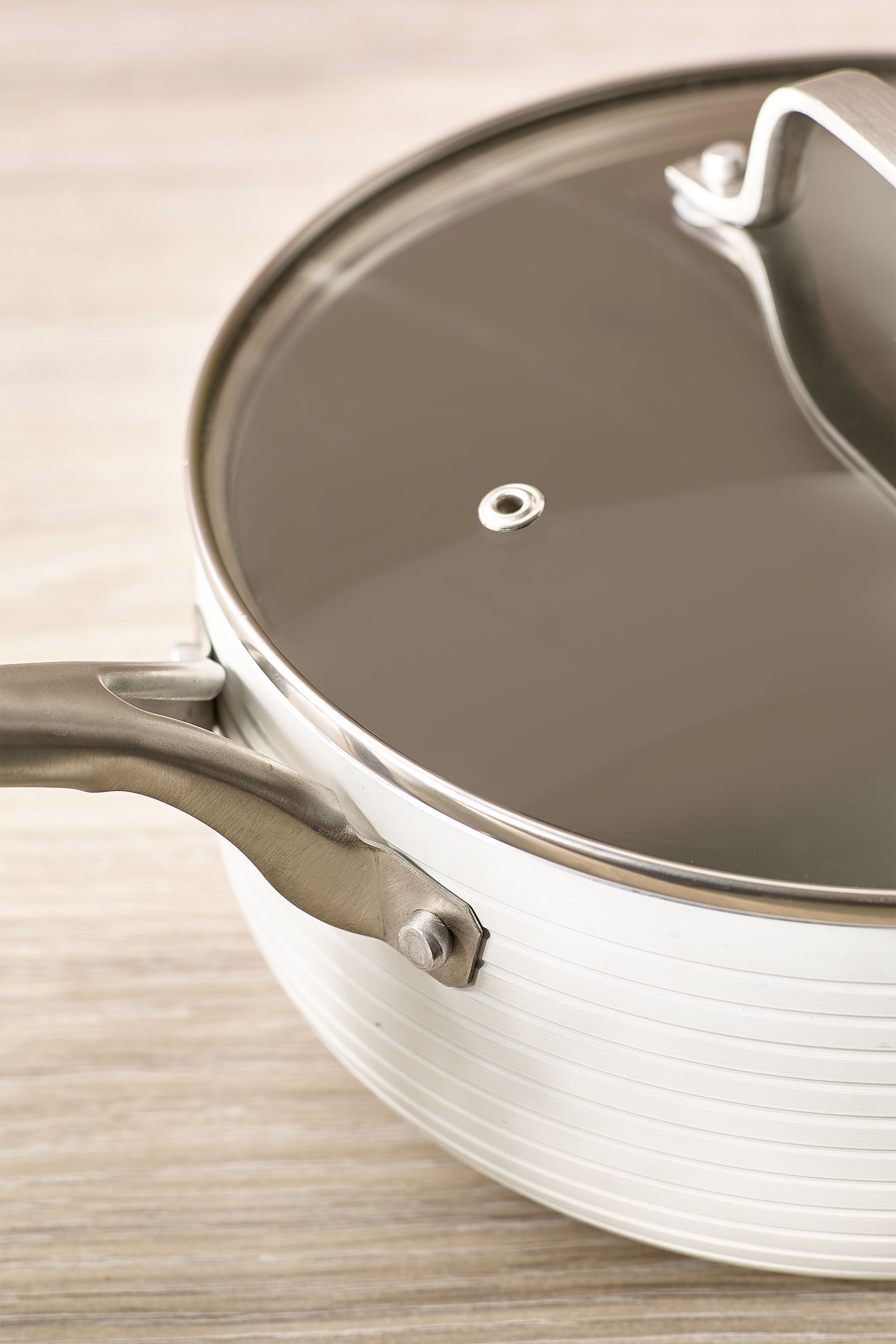 Buy White Malvern 5 piece pan set NonStick Cookware from the Next UK