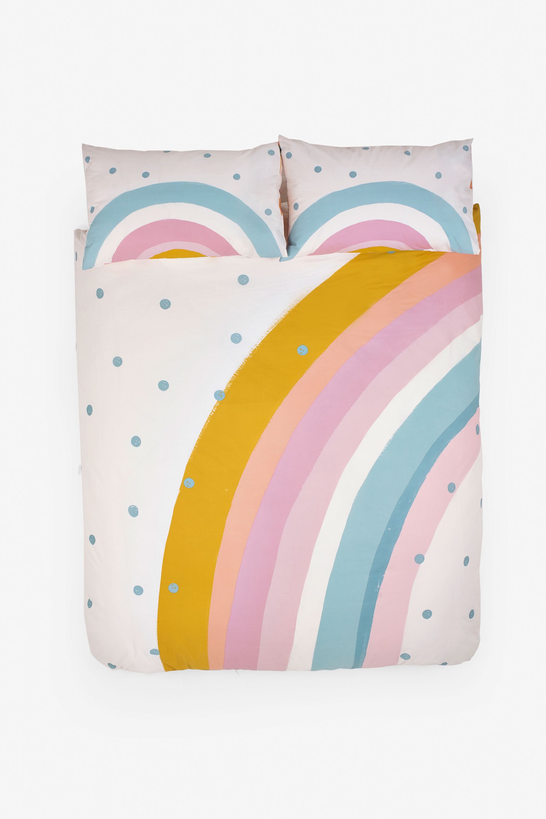 Buy Scandi Rainbow Reversible Duvet Cover and Pillowcase Set from Next