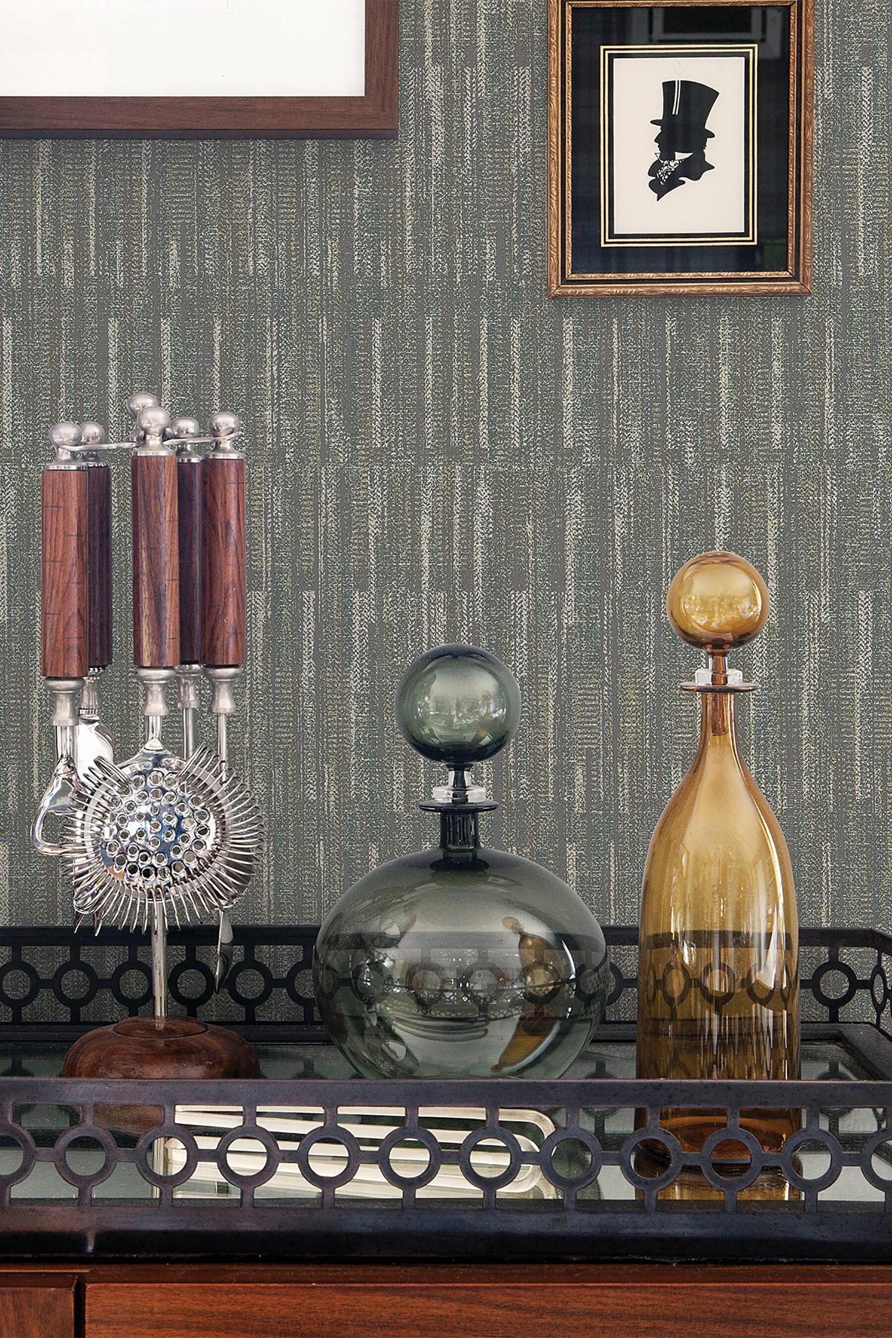 Buy Scott Living Green Brixton Wallpaper from the Next UK online shop