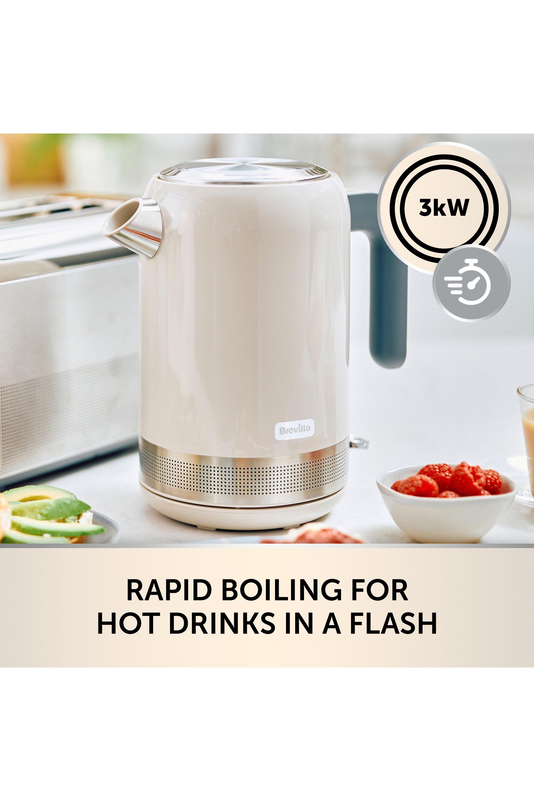 Buy Breville Cream High Gloss Jug Kettle from the Next UK online shop