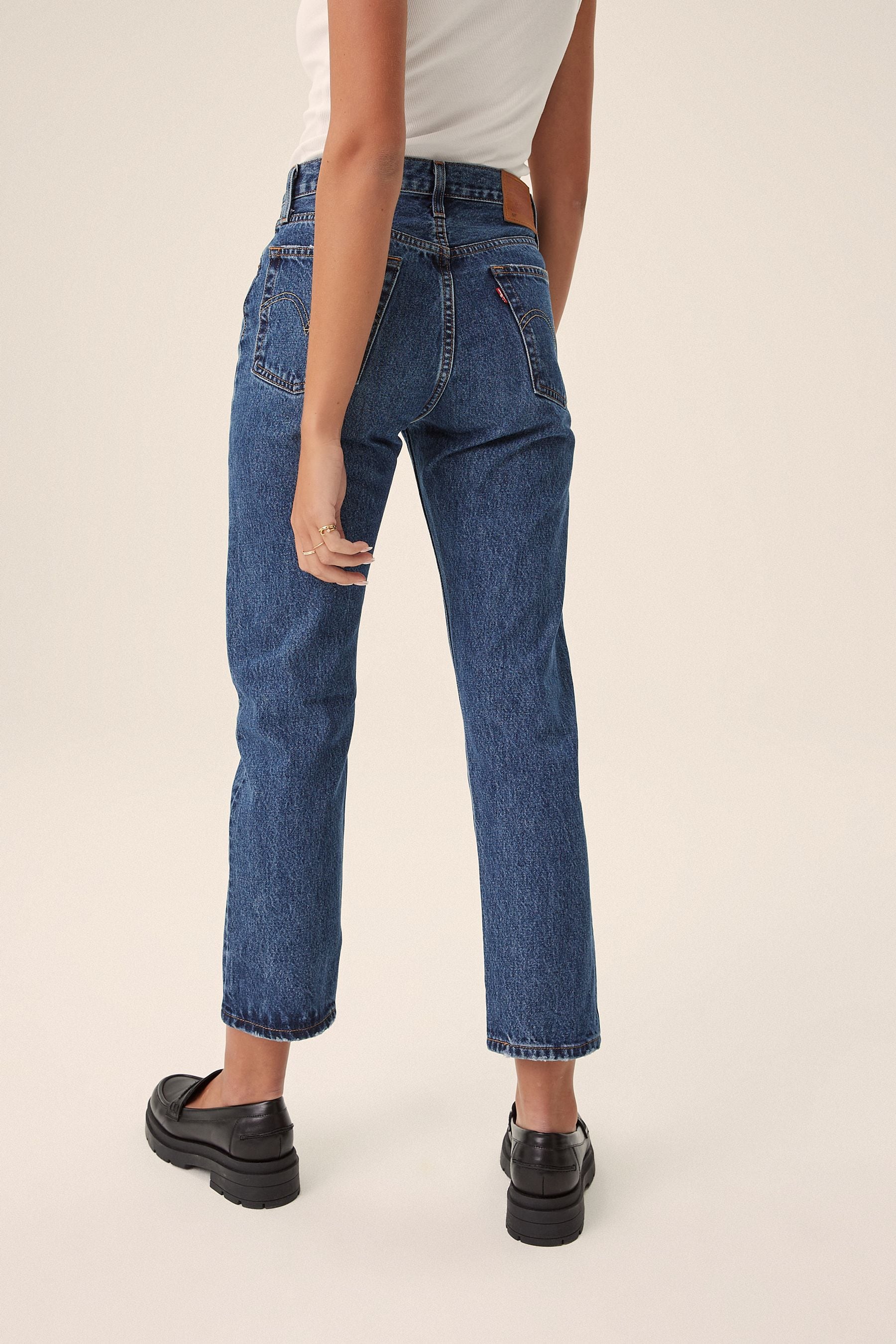 Buy Levi's® Orinda Troy Horse Denim Blue 501® Crop Jeans from the Next ...