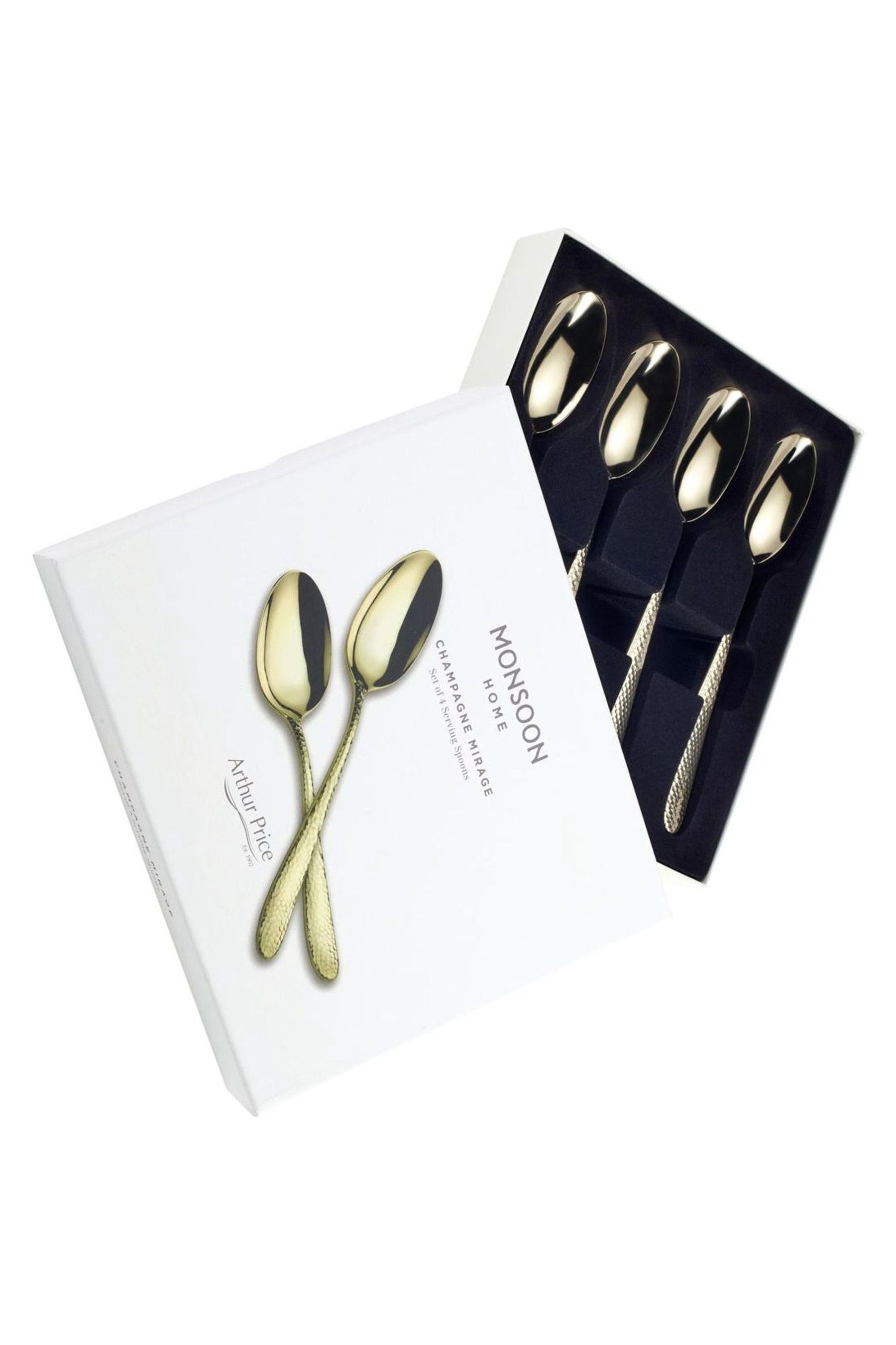 Buy Monsoon Set of 4 Champagne Gold Serving Spoons from the Next UK
