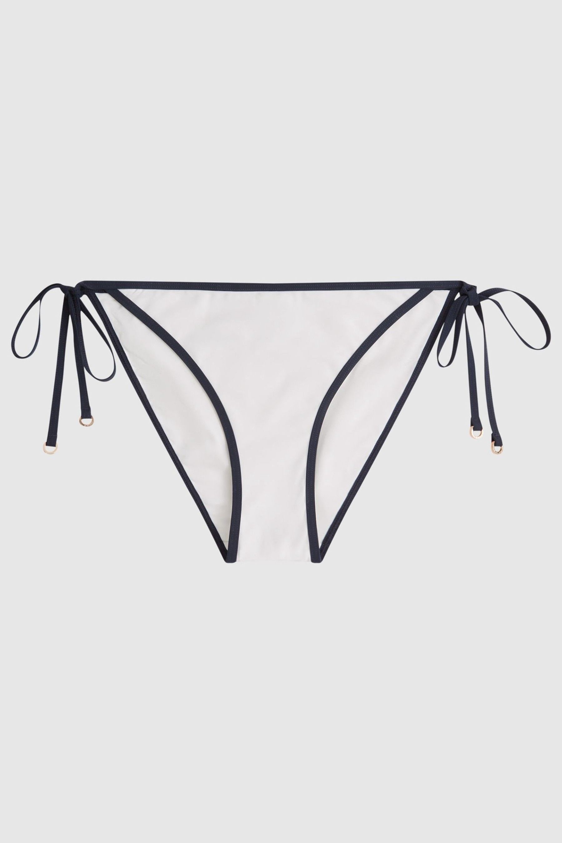 Buy Reiss White/Navy Rutha Self Tie Bikini Bottoms from the Next UK online shop
