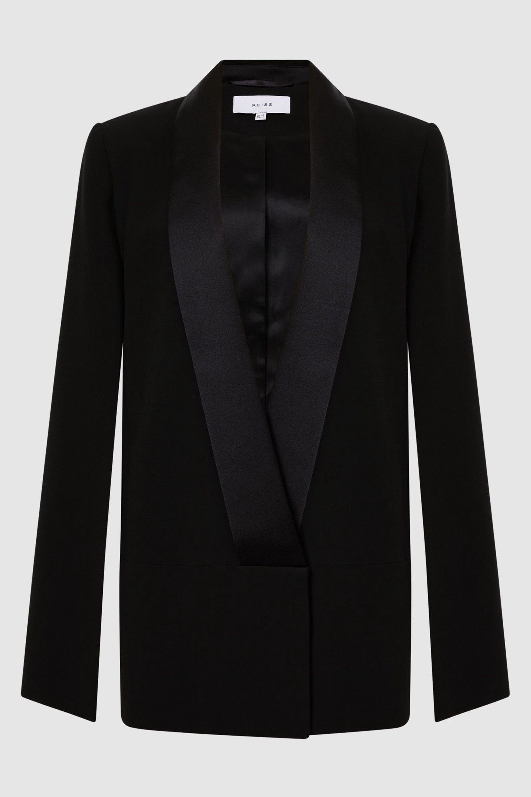 Buy Reiss Black Yana Tuxedo Cape Blazer from the Next UK online shop