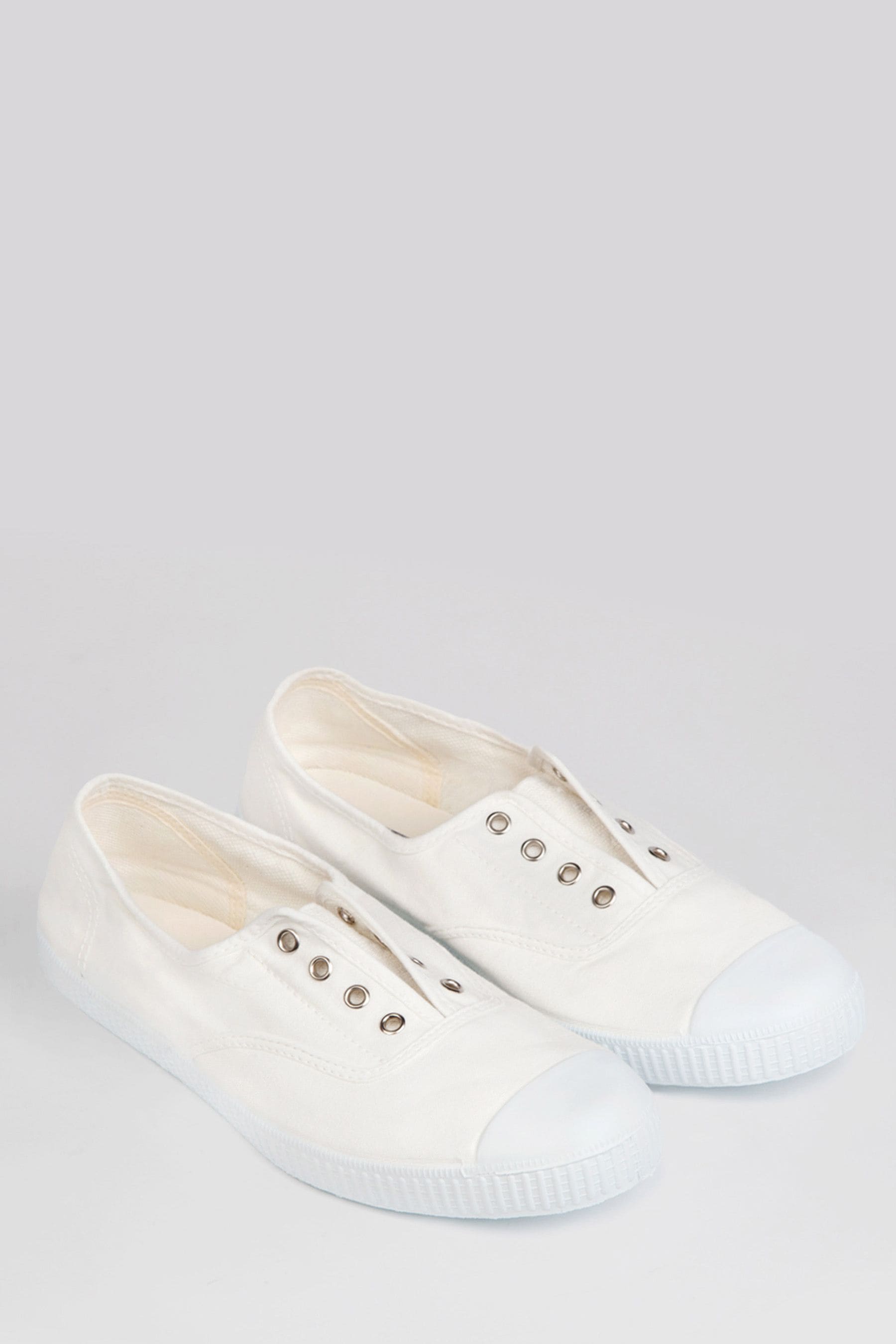 Buy Trotters London White Adult Plum Canvas Shoes from the Next UK ...