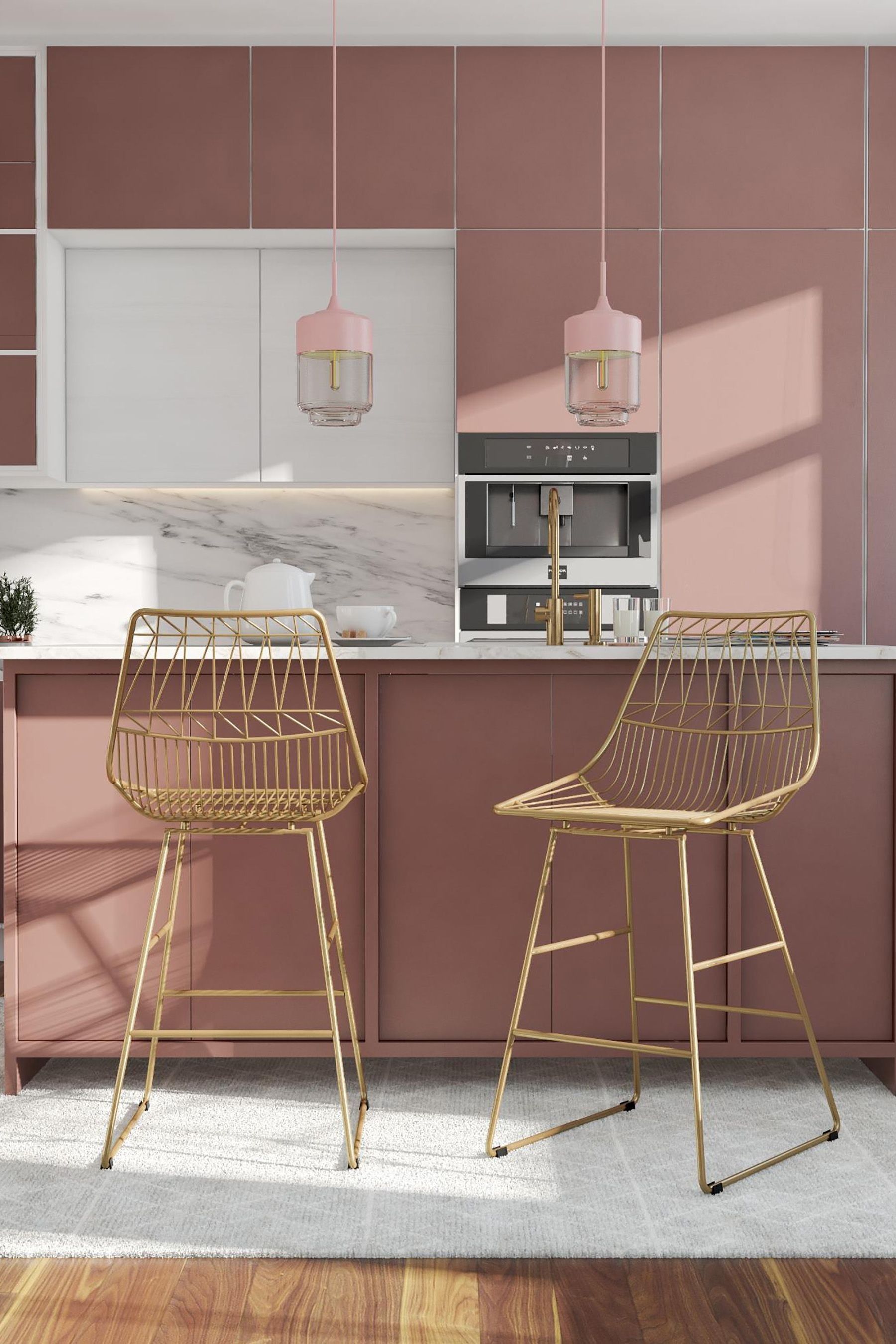 Buy CosmoLiving Gold Astrid Wire Metal Dining Chair from the Next UK