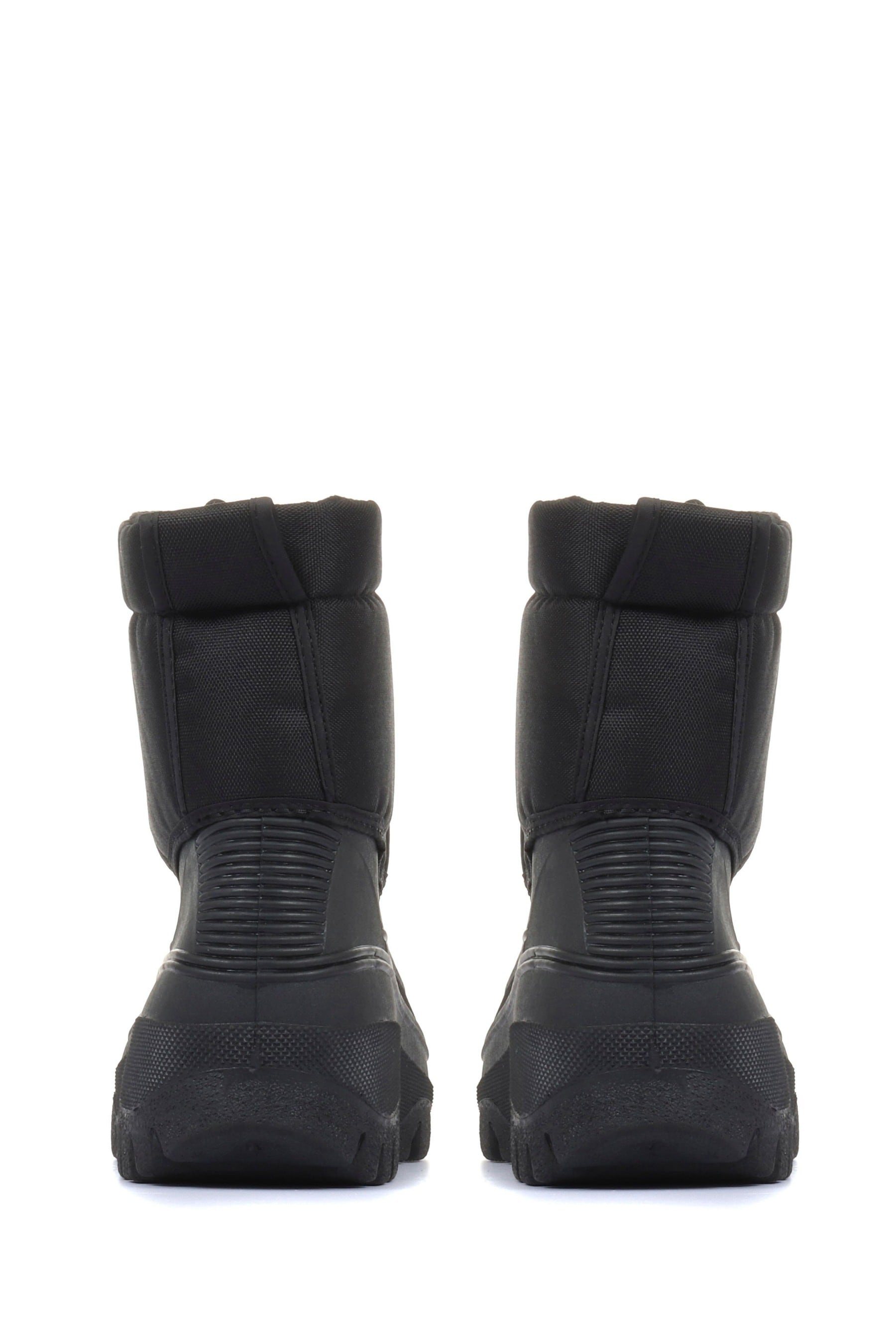Buy Pavers Mens Black Wide Fit Snow Boots from the Next UK online shop