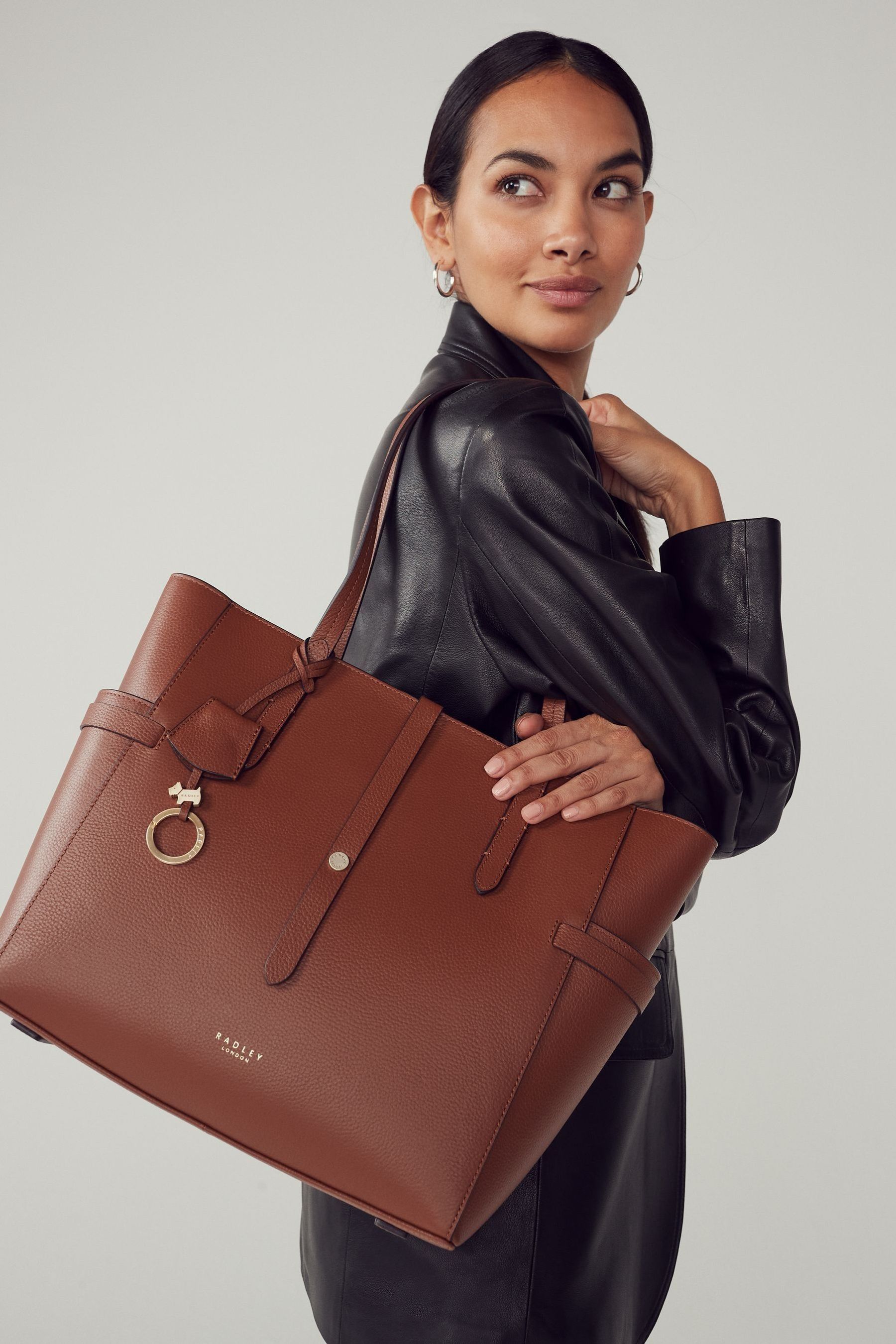 Buy Radley London Brown Abingdon Road Large Zip Top Shoulder Bag from