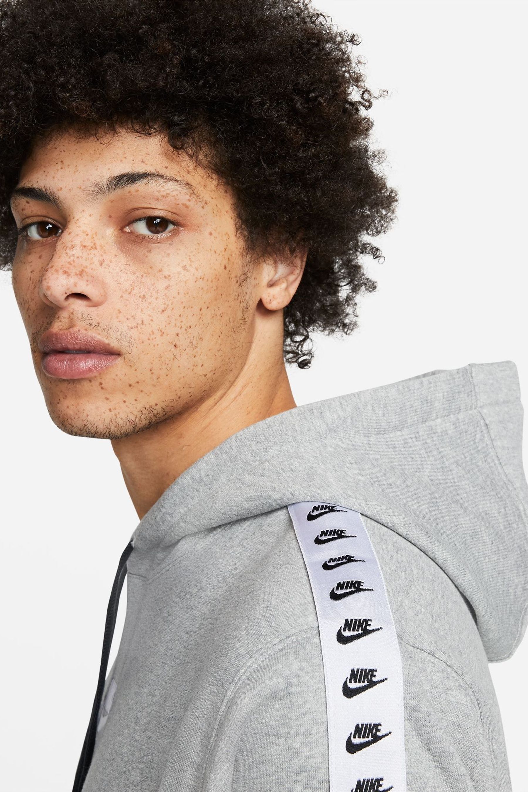 Buy Nike Grey Sportswear Essential Hooded Tracksuit from the Next UK ...