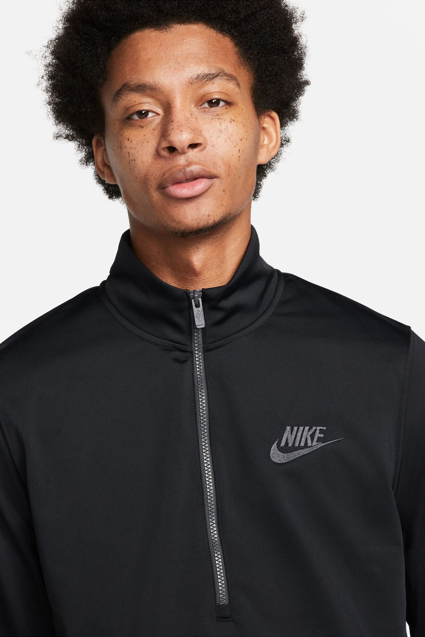 Buy Nike Black Sportswear Sport Essentials Poly-Knit Track Suit from ...