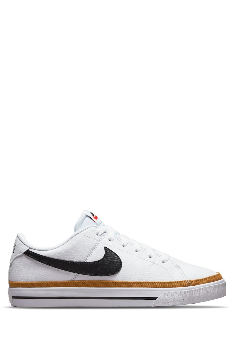 Nike White/Black Court Legacy Trainers - Image 1 of 1