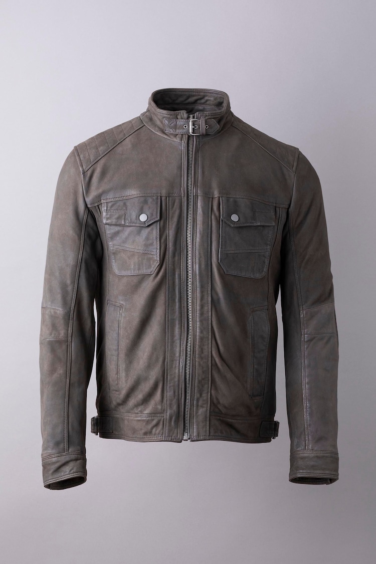 Lakeland Leather Brown Wansfell Leather Biker Jacket - Image 1 of 1