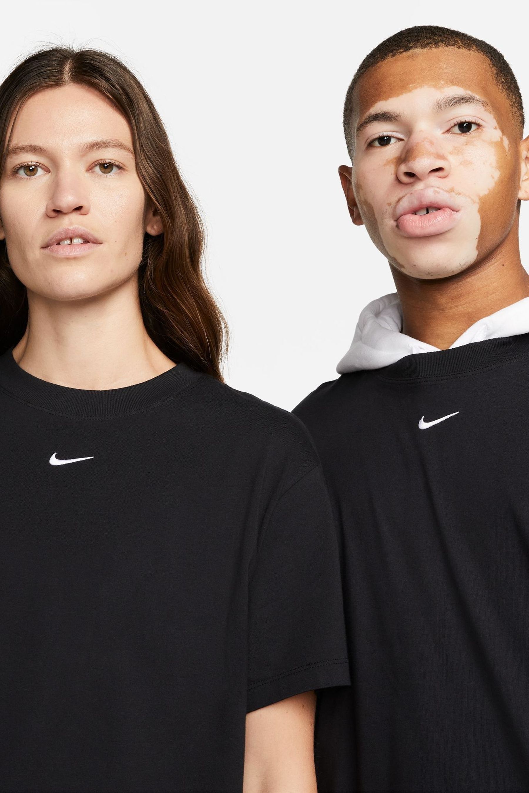 Buy Nike Black Mini Swoosh Oversized T-Shirt from the Next UK online shop