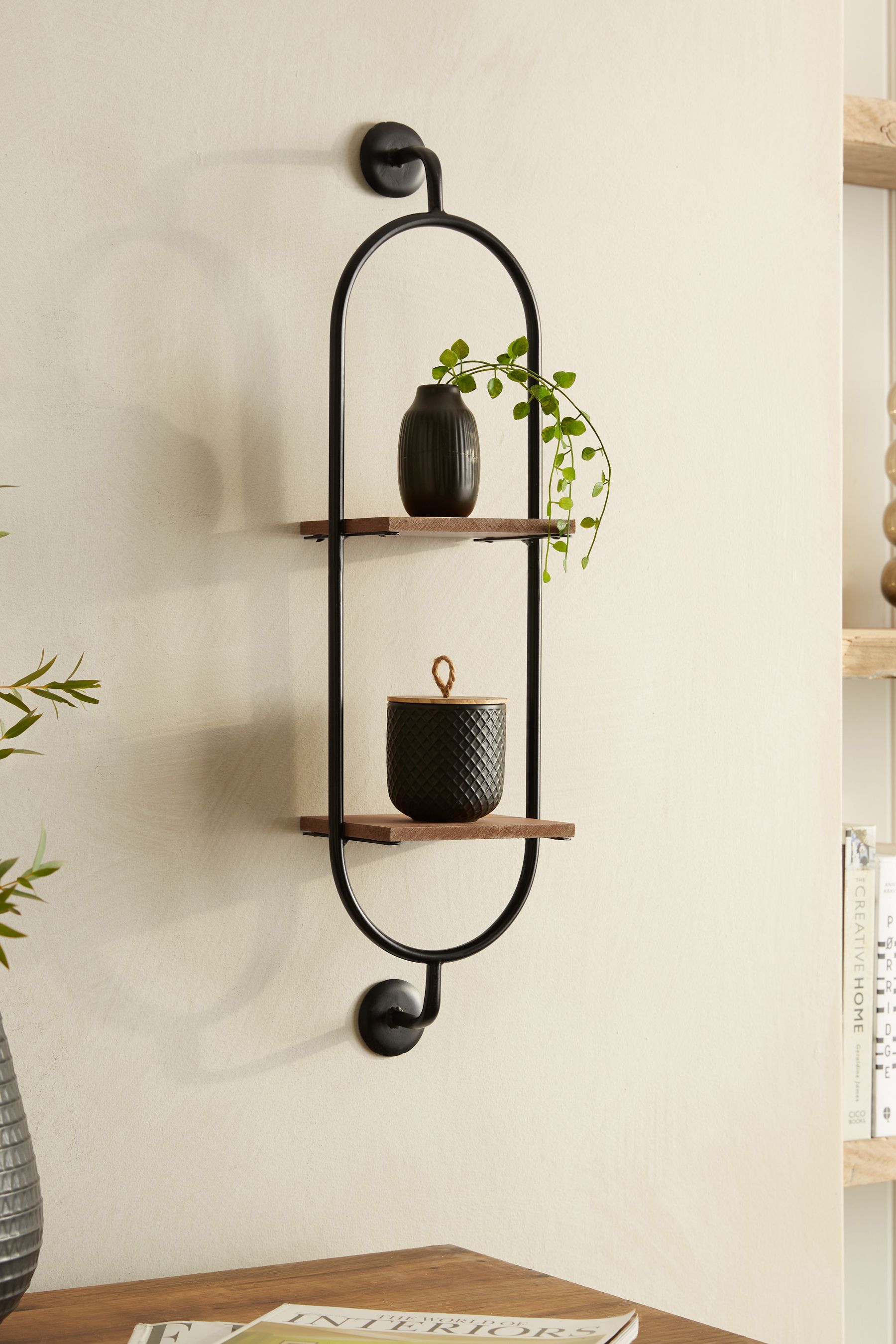Buy Black Bronx Industrial Slimline Wall Shelves from Next Ireland