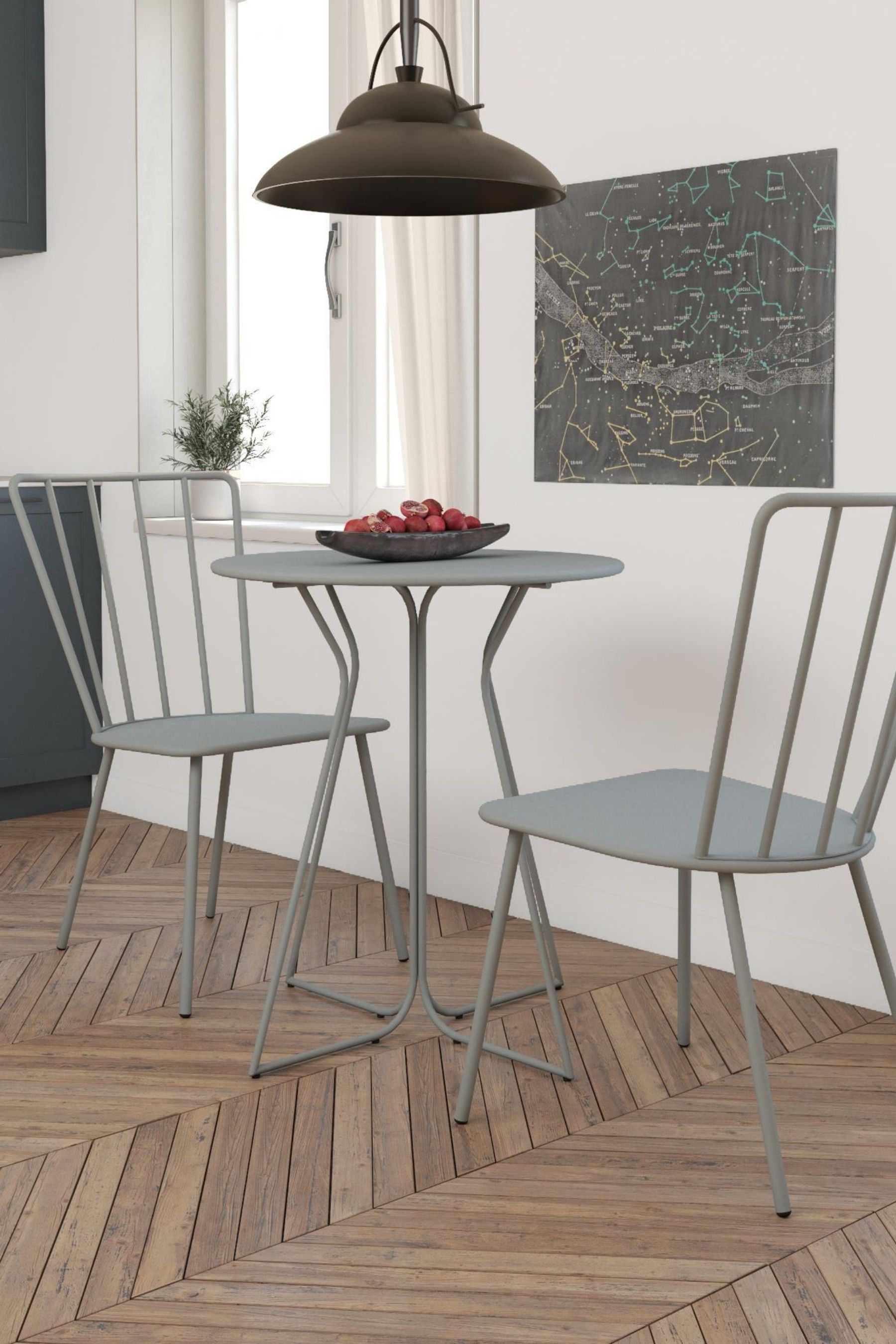 Buy Novogratz Grey Heidi Outdoor Bistro Set from the Next UK online shop