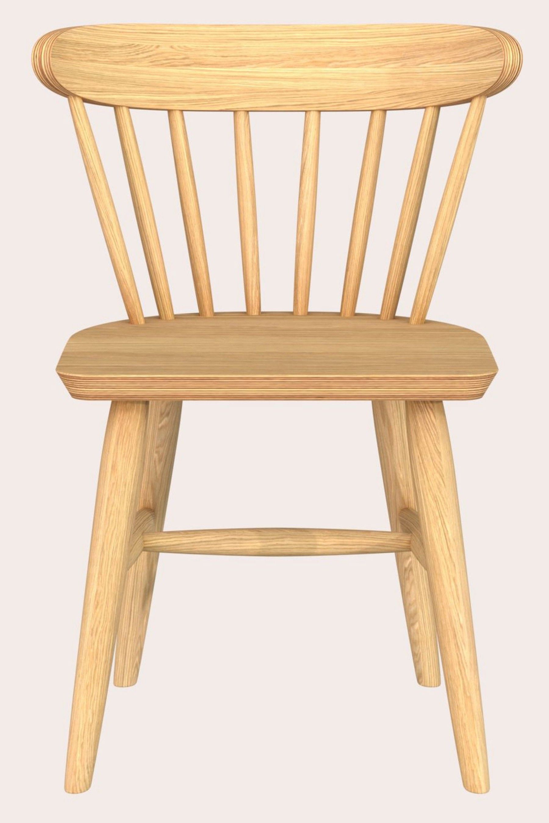 Buy Laura Ashley Set of 2 Natural Brecon Oak Dining Chairs from the