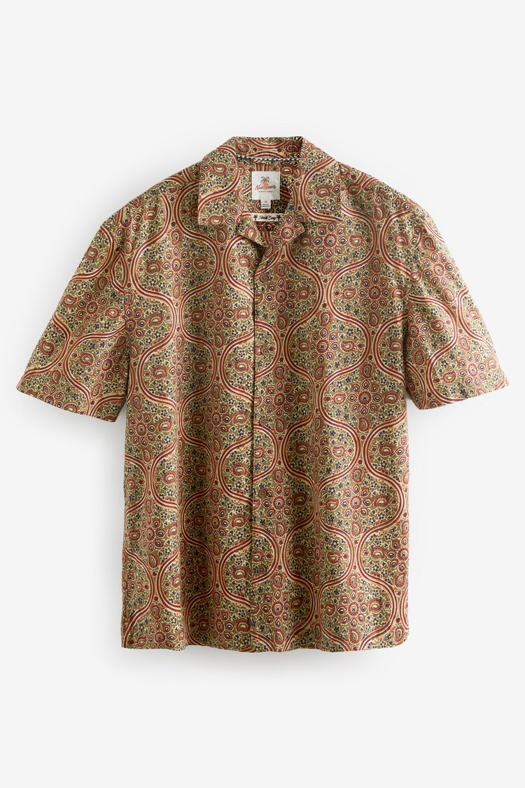 Multi Printed Short Sleeve Shirt With Cuban Collar - Image 1 of 1