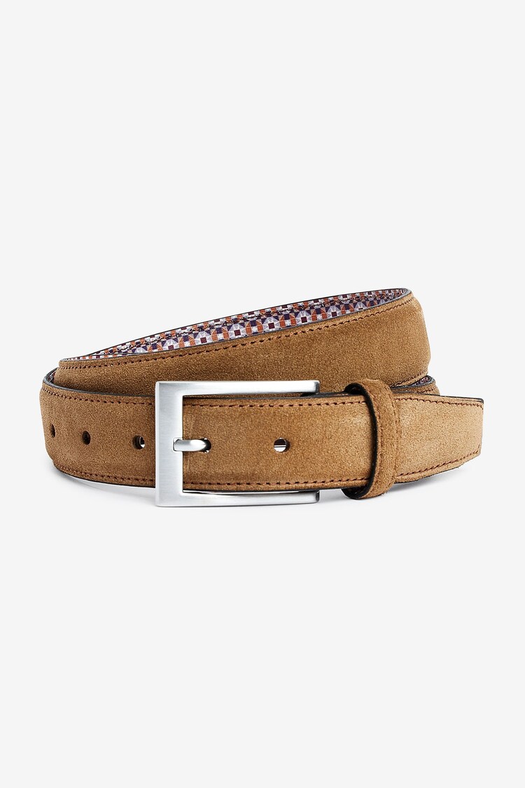 Neutral Suede Belt - Image 1 of 1