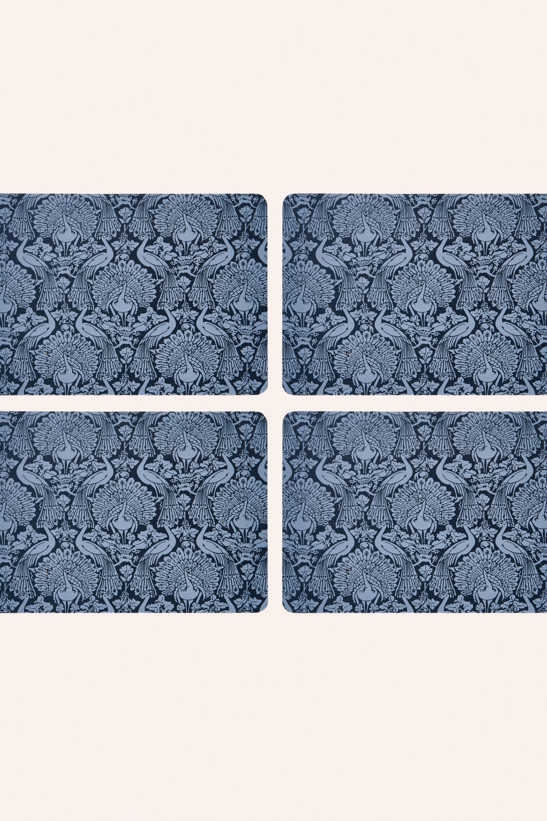 Buy Laura Ashley Set of 4 Navy Peacock Placemats from Next Ireland