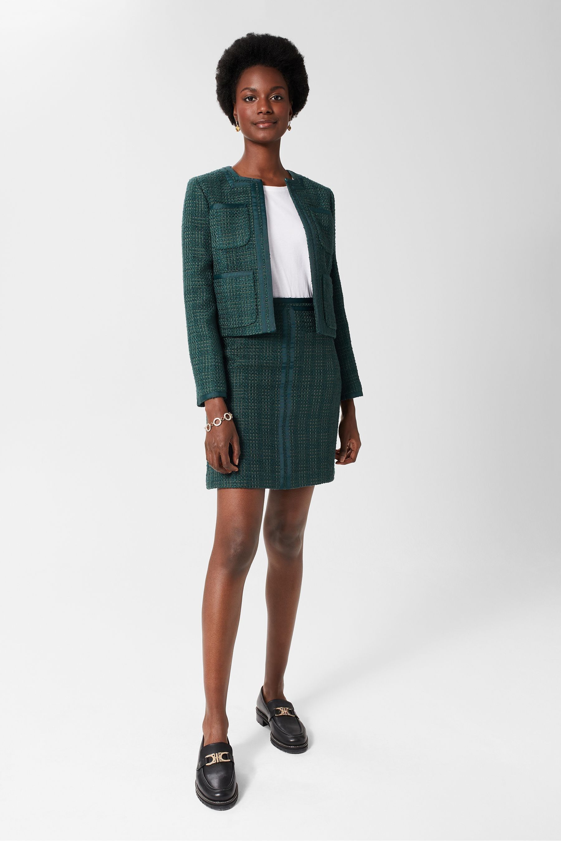 Buy Hobbs Green Estella Skirt from the Next UK online shop