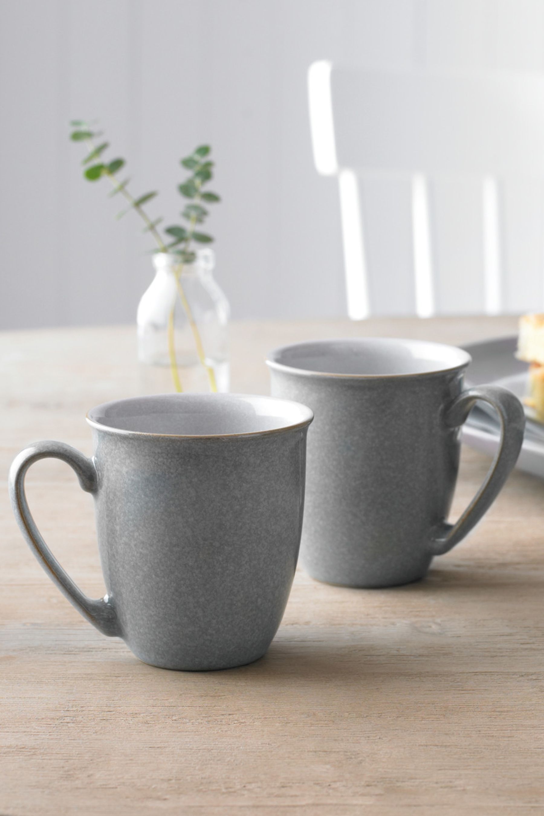 Buy Denby Set of 4 Light Grey Elements Coffee Mugs Set from the Next UK ...