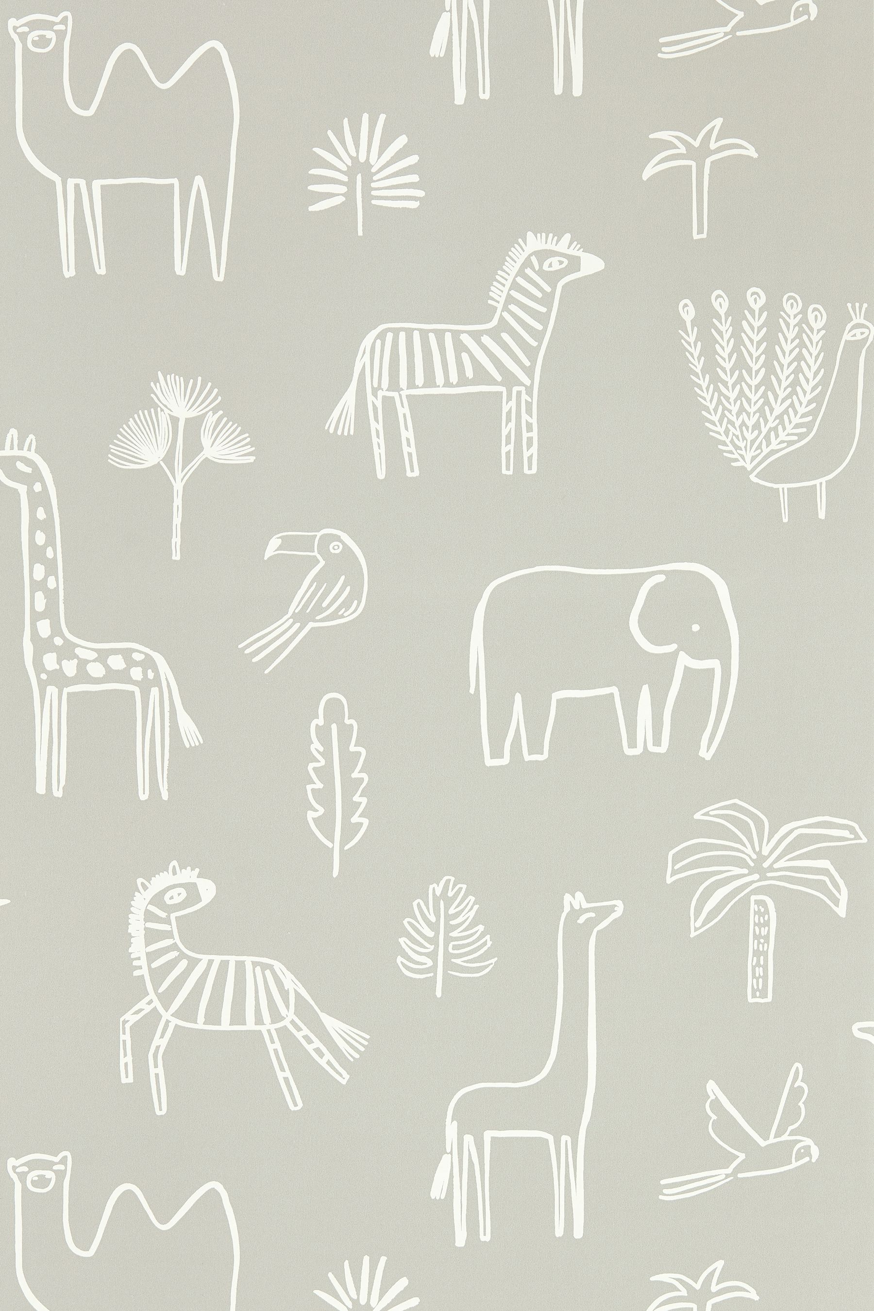 Buy Harlequin Natural Funky Jungle Wallpaper Sample Children's