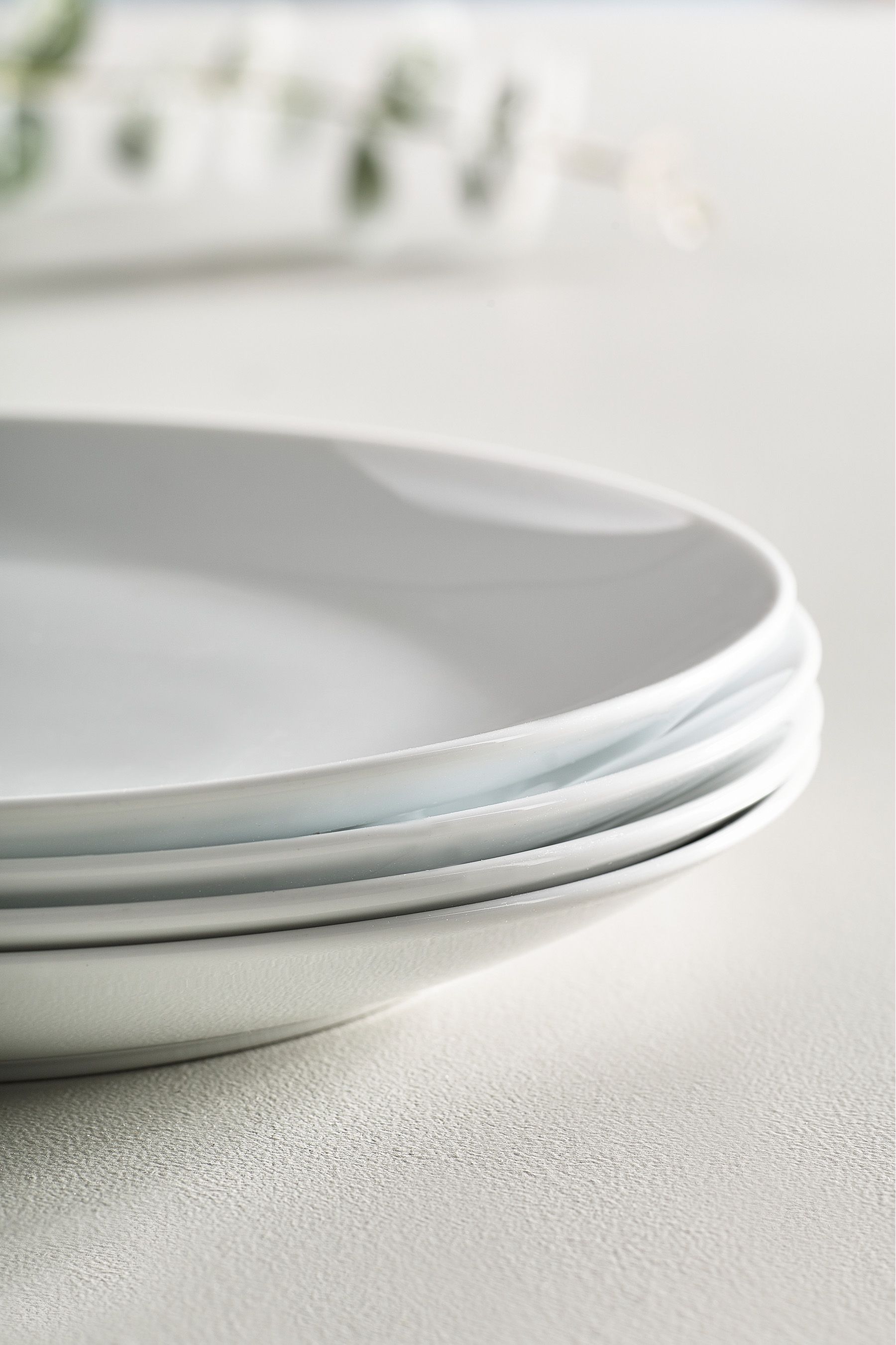Buy White Nova Dinnerware Set of 4 Dinner Plates from Next Ireland
