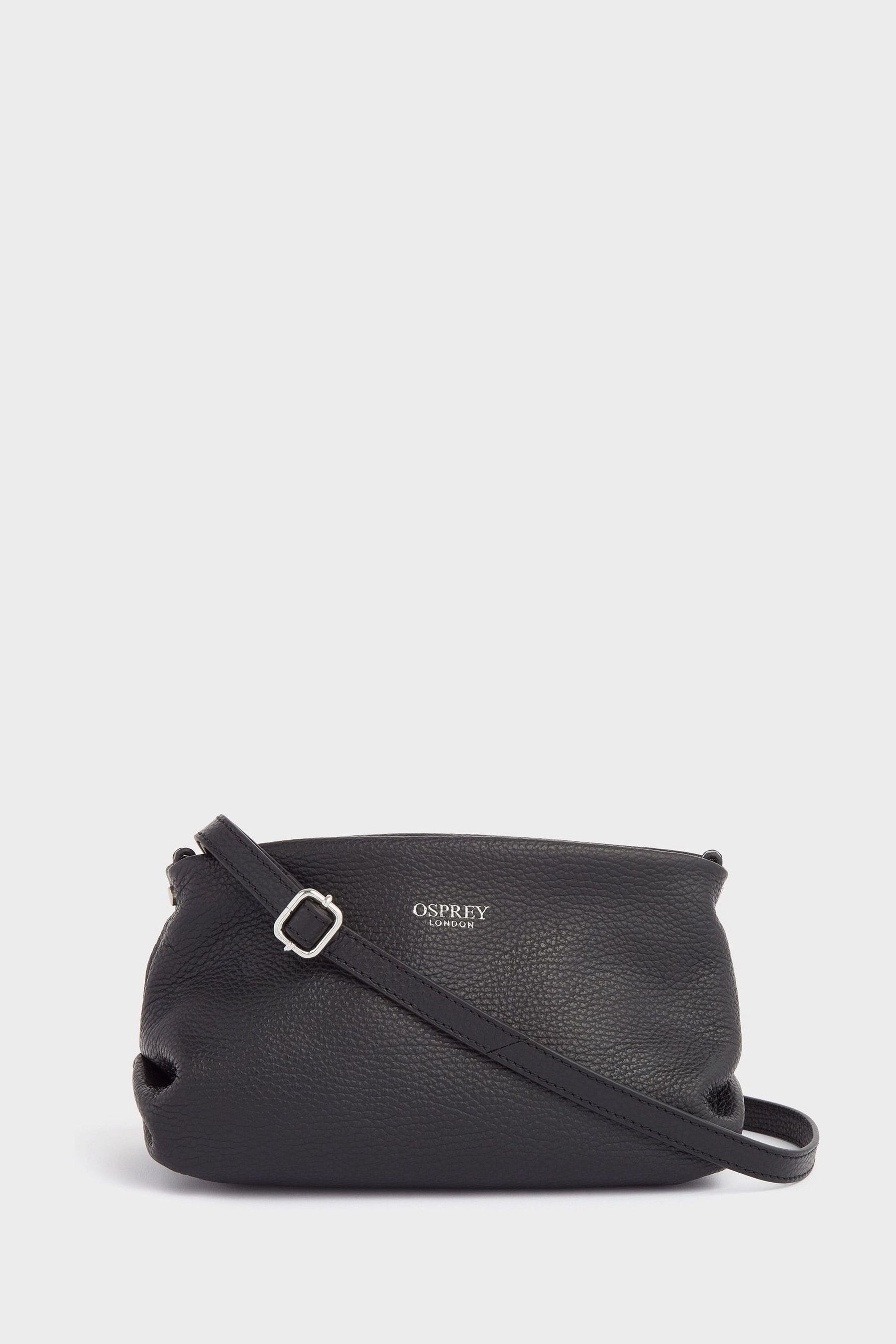 Buy OSPREY LONDON The Carina Shrug Italian Leather Midnight Pearl