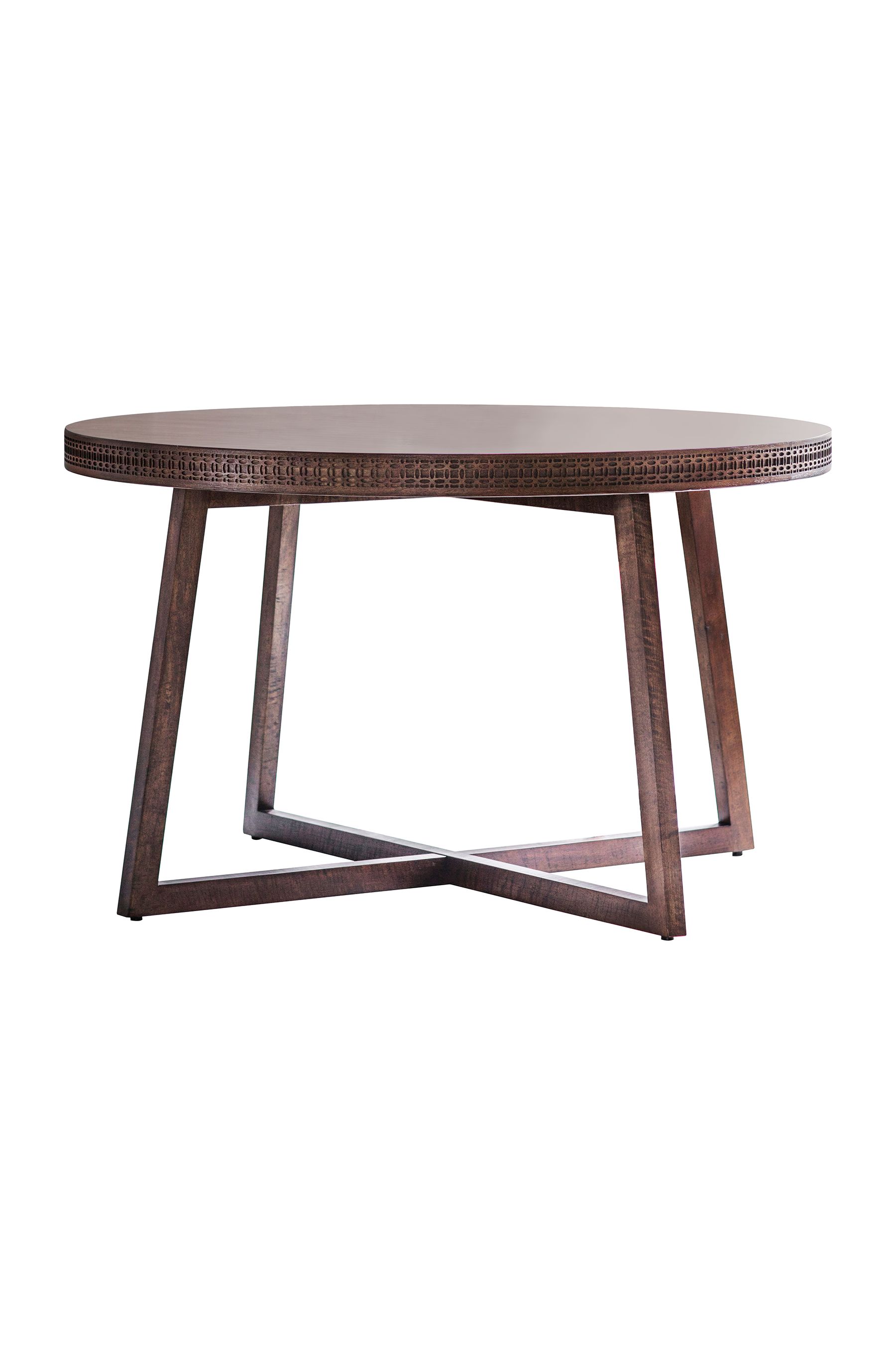 Buy Gallery Home Brown Norfolk Round 4 Seater Dining Table from the