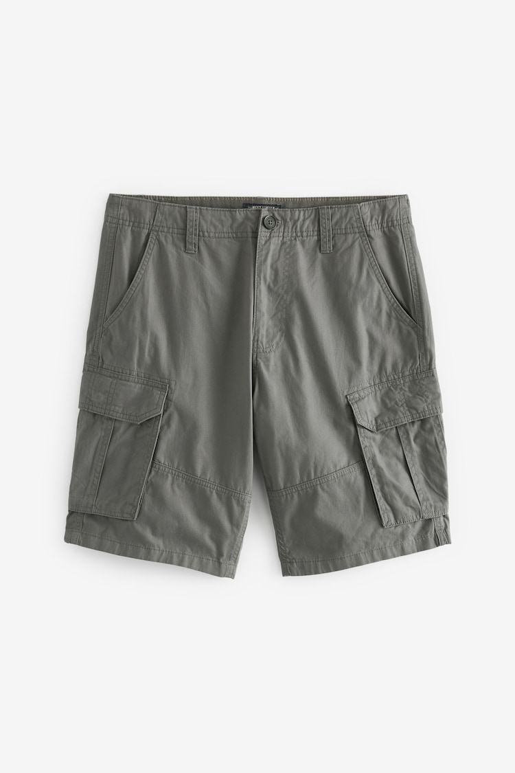 Grey Cotton Cargo Shorts - Image 1 of 1