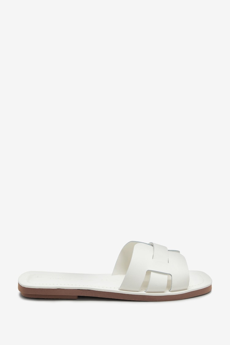 Белый - Кожаные мюли На плоской подошве Forever Comfort® - Изображение 1 из 1