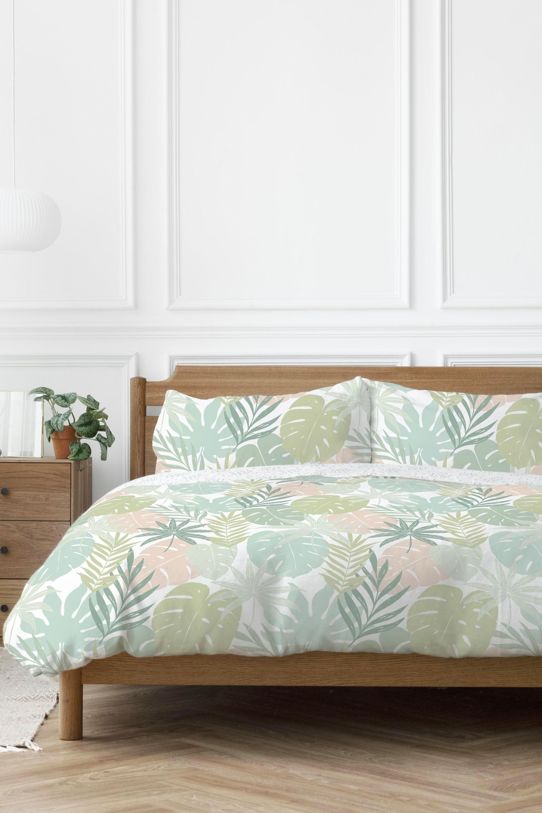 Buy Copenhagen Home Green Tropical Duvet Cover and Pillowcase Set from ...