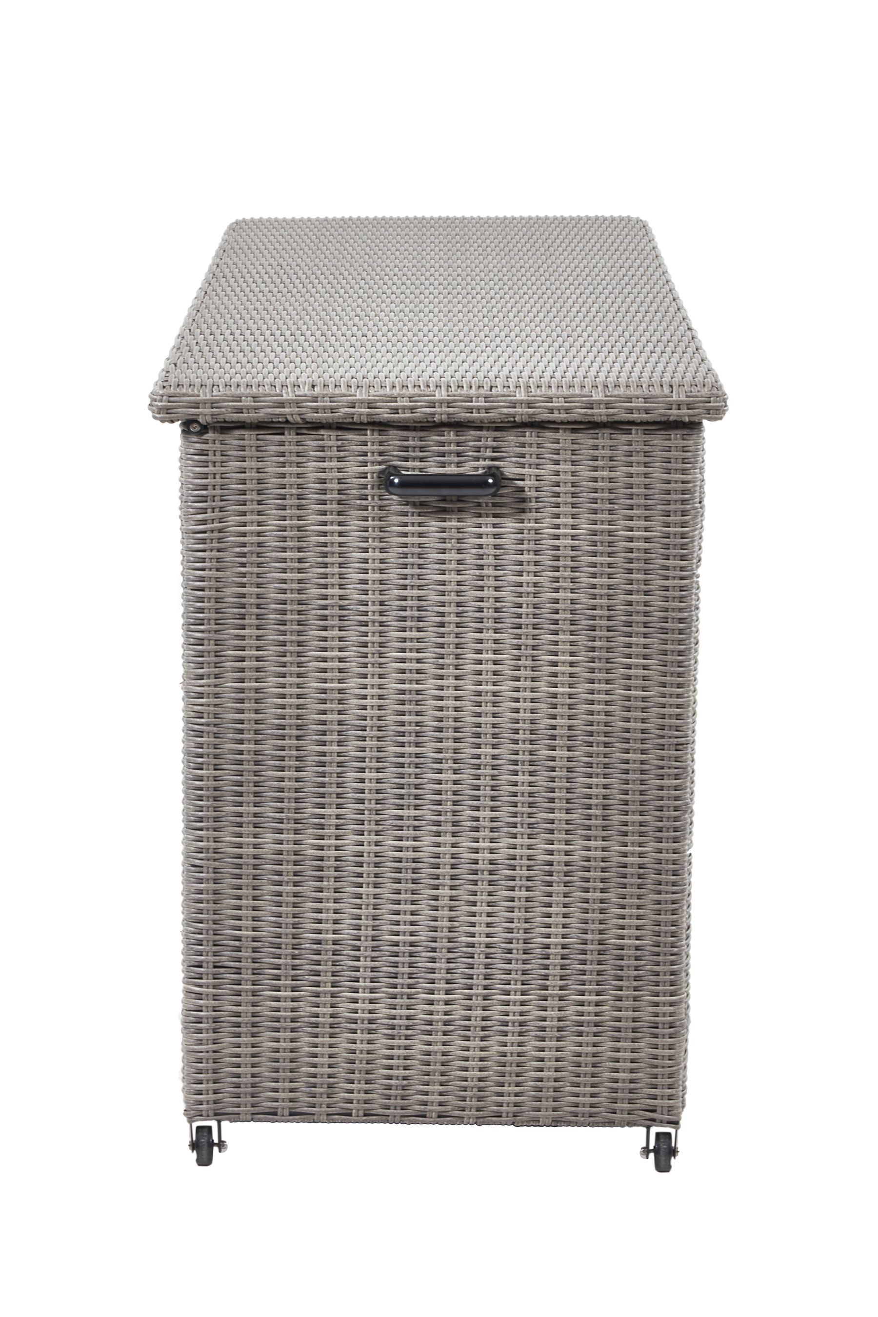 Buy Pacific Slate Grey Large Rattan Effect Garden Cushion Storage Box