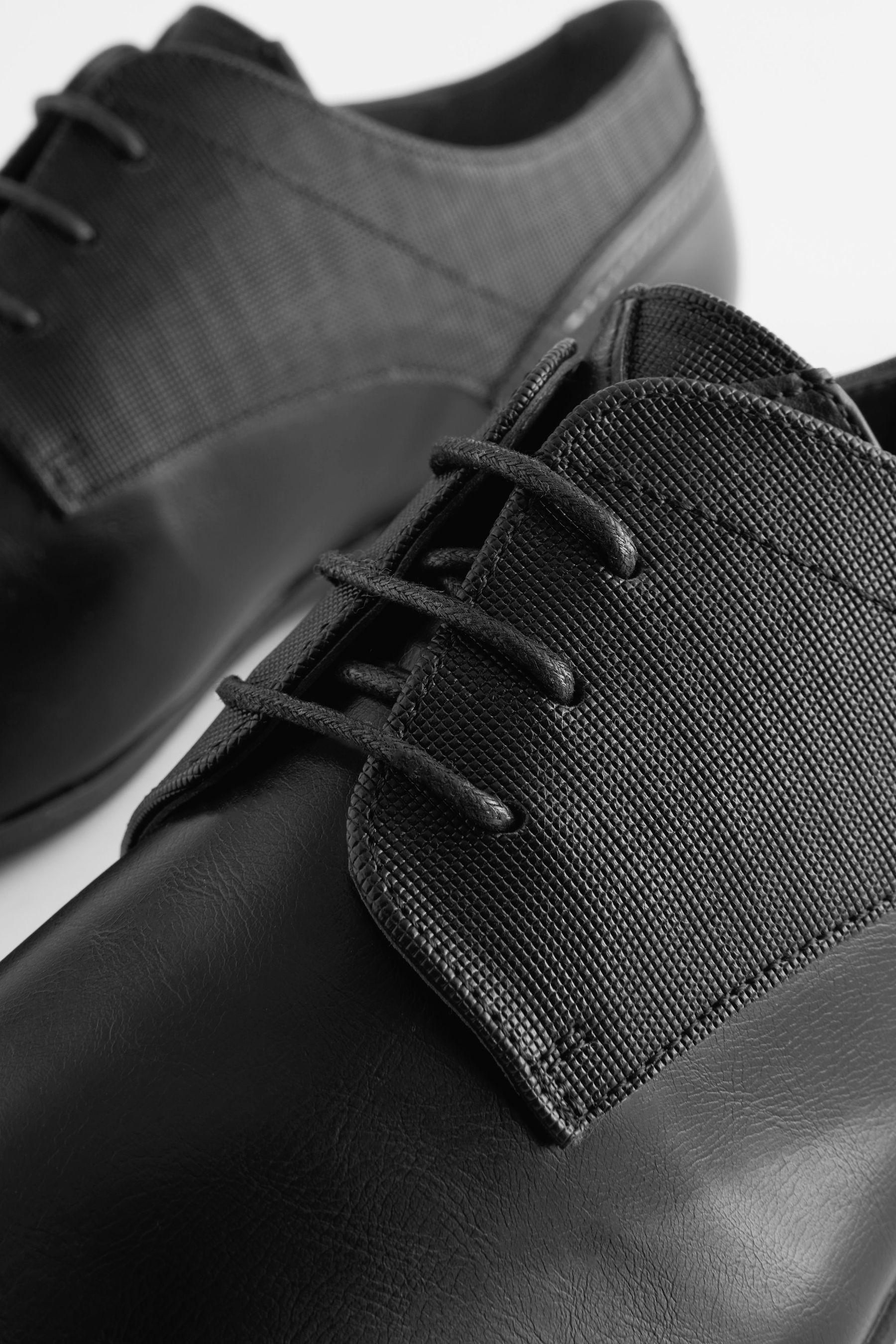 Buy Black Wide Fit Derby Shoes from the Next UK online shop