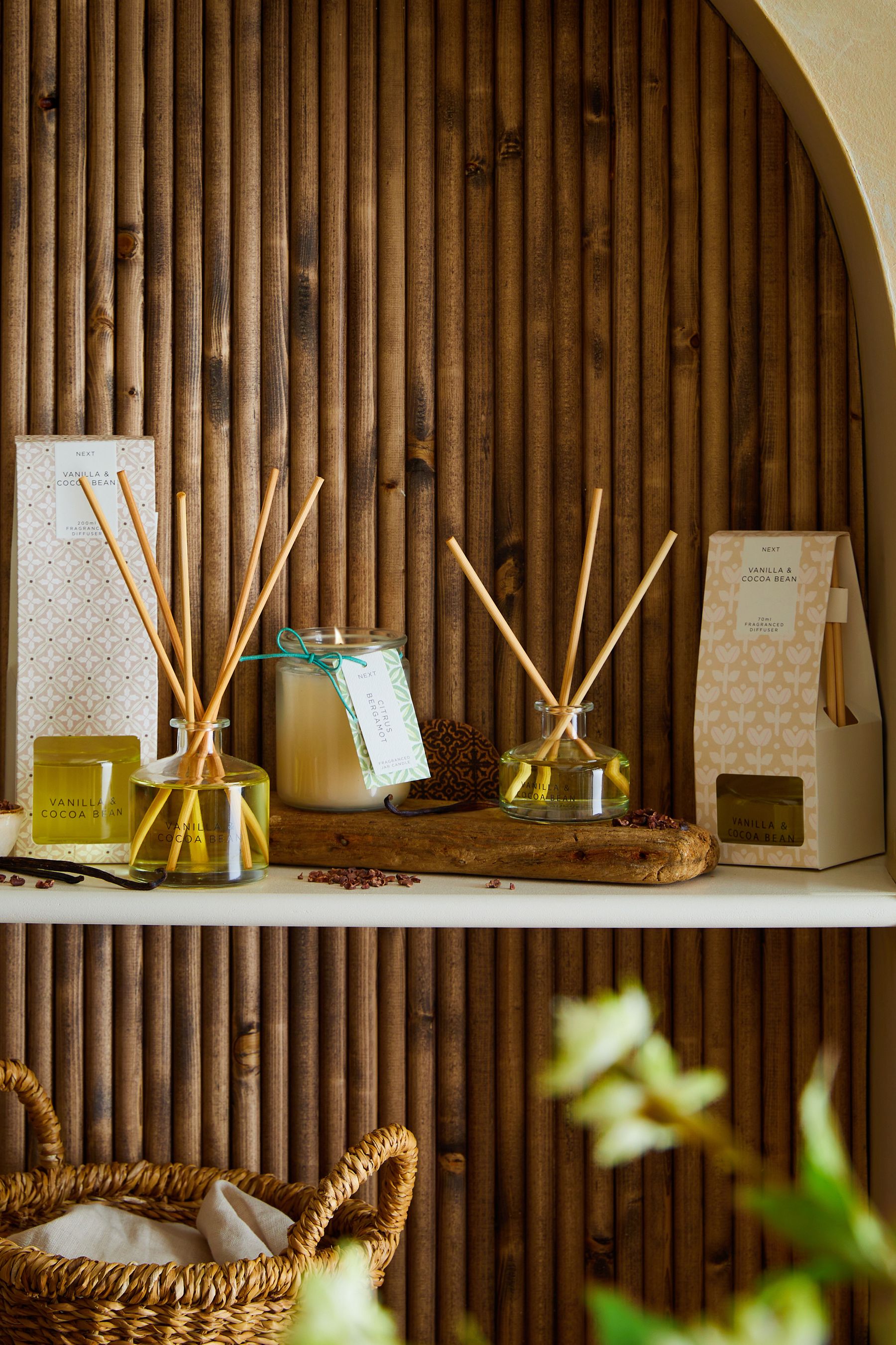 Buy Vanilla & Cocoa Bean 70ml Fragranced Reed Diffuser from the Next UK