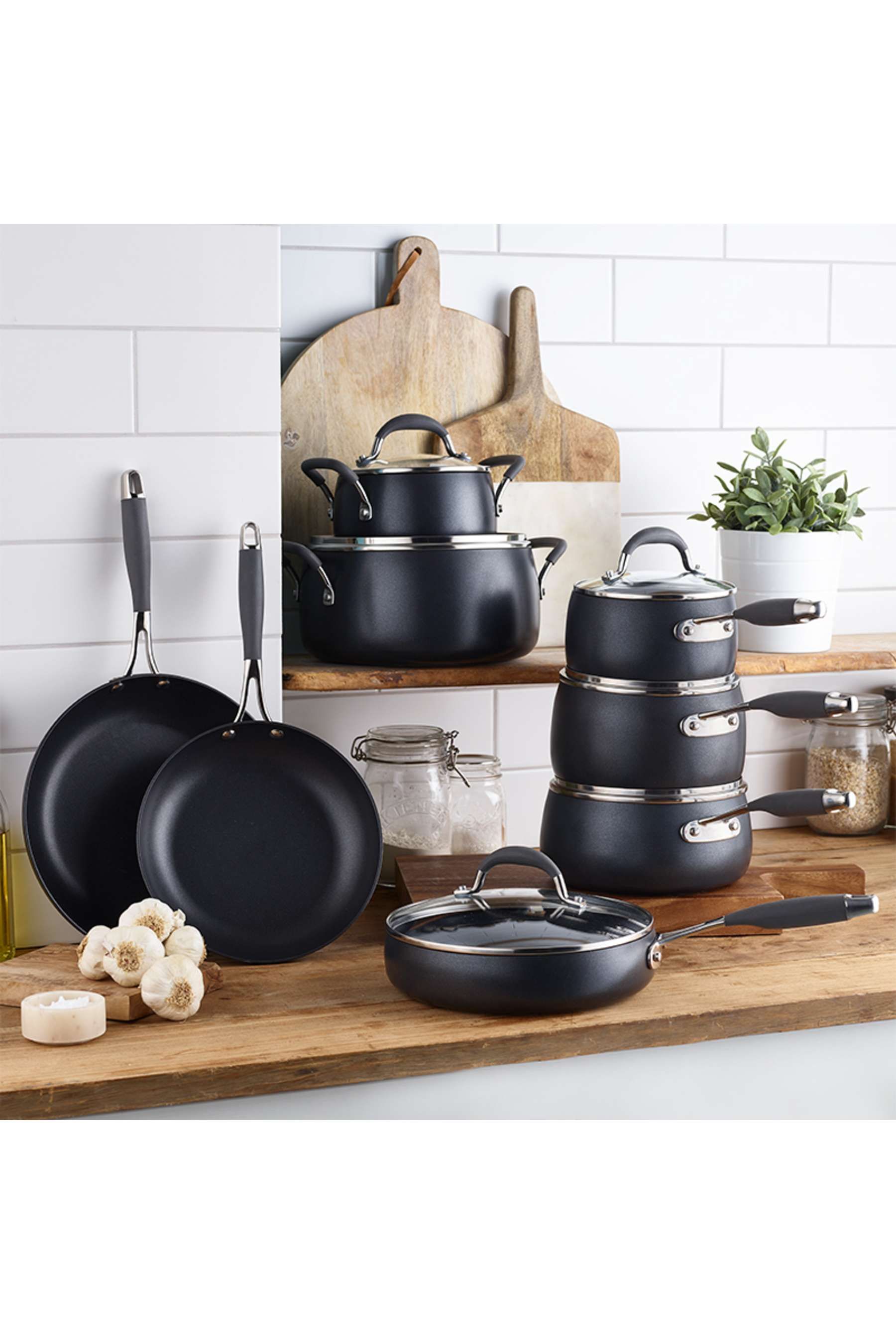 Buy Lakeland Pewter Grey Hard Anodised 24 Sauté Pan from the Next UK