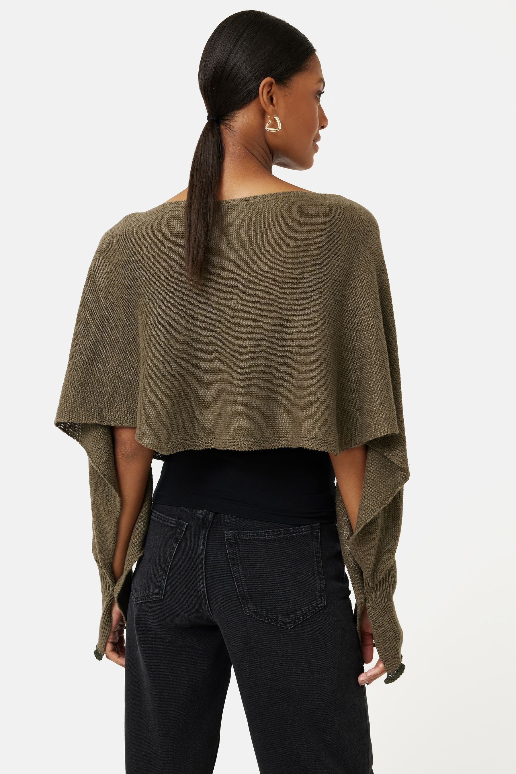 Buy Jigsaw Pure Linen Poncho Jumper from the Next UK online shop