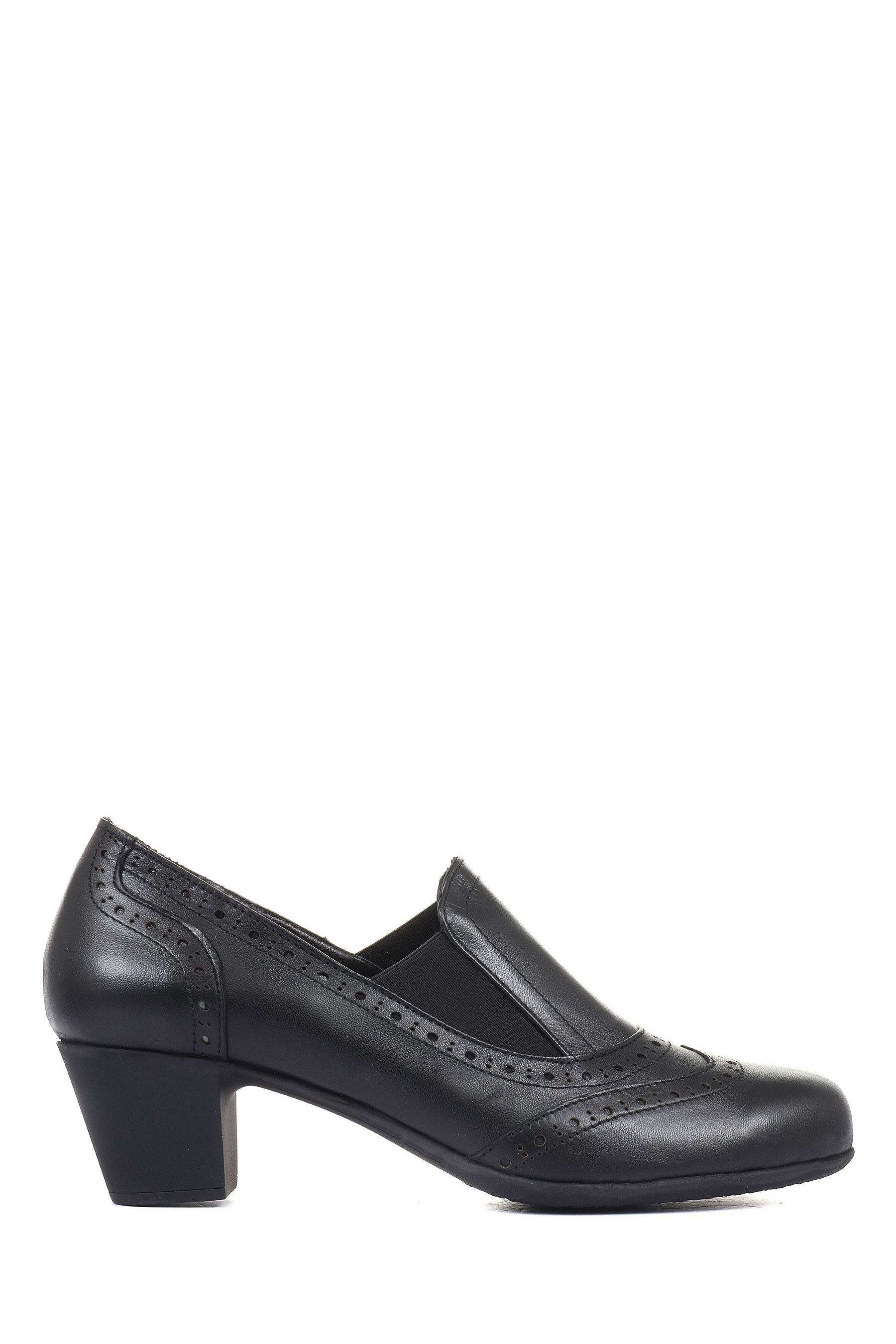 Buy Pavers Black Ladies Leather Heeled Shoes from the Next UK online shop