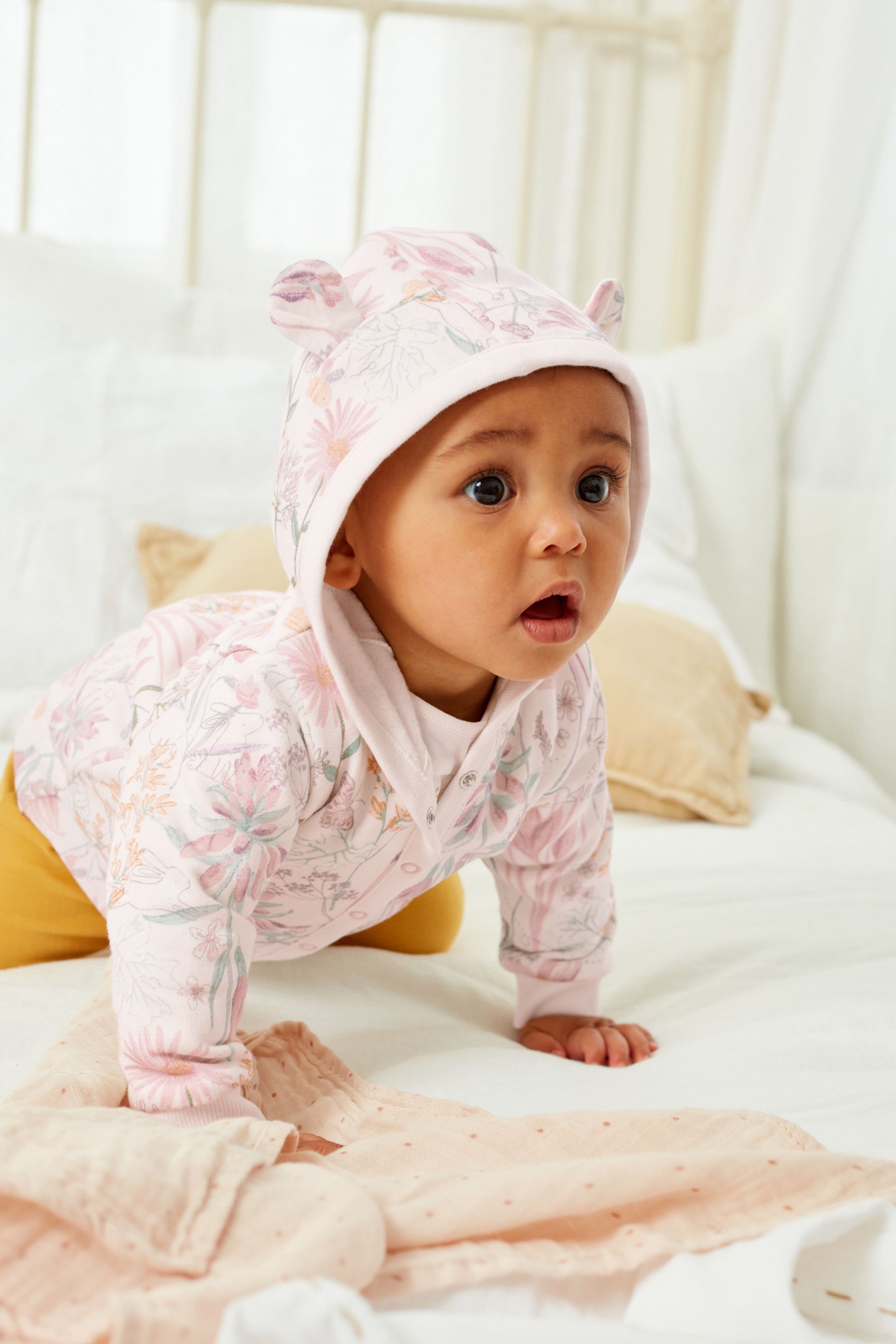 Buy Pink Floral Lightweight Jersey Baby Jacket (0mths2yrs) from Next