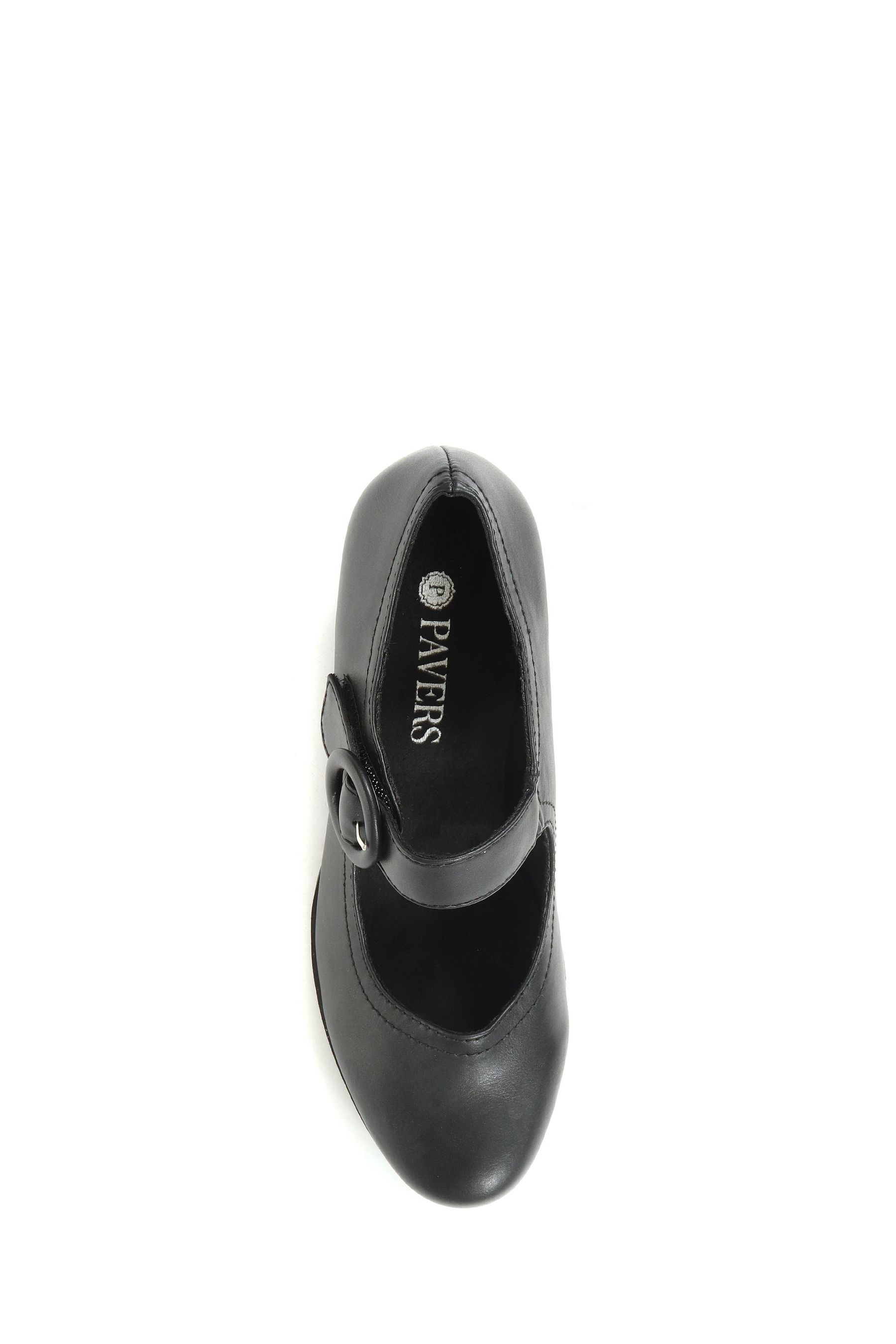 Buy Pavers Heeled Mary Jane Black Shoes from the Next UK online shop